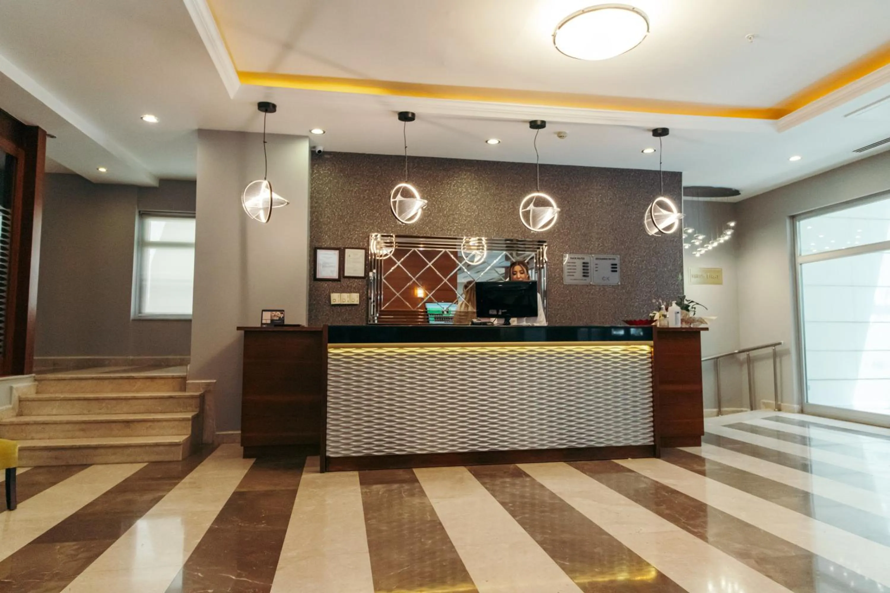 Lobby or reception in CK Farabi Hotel