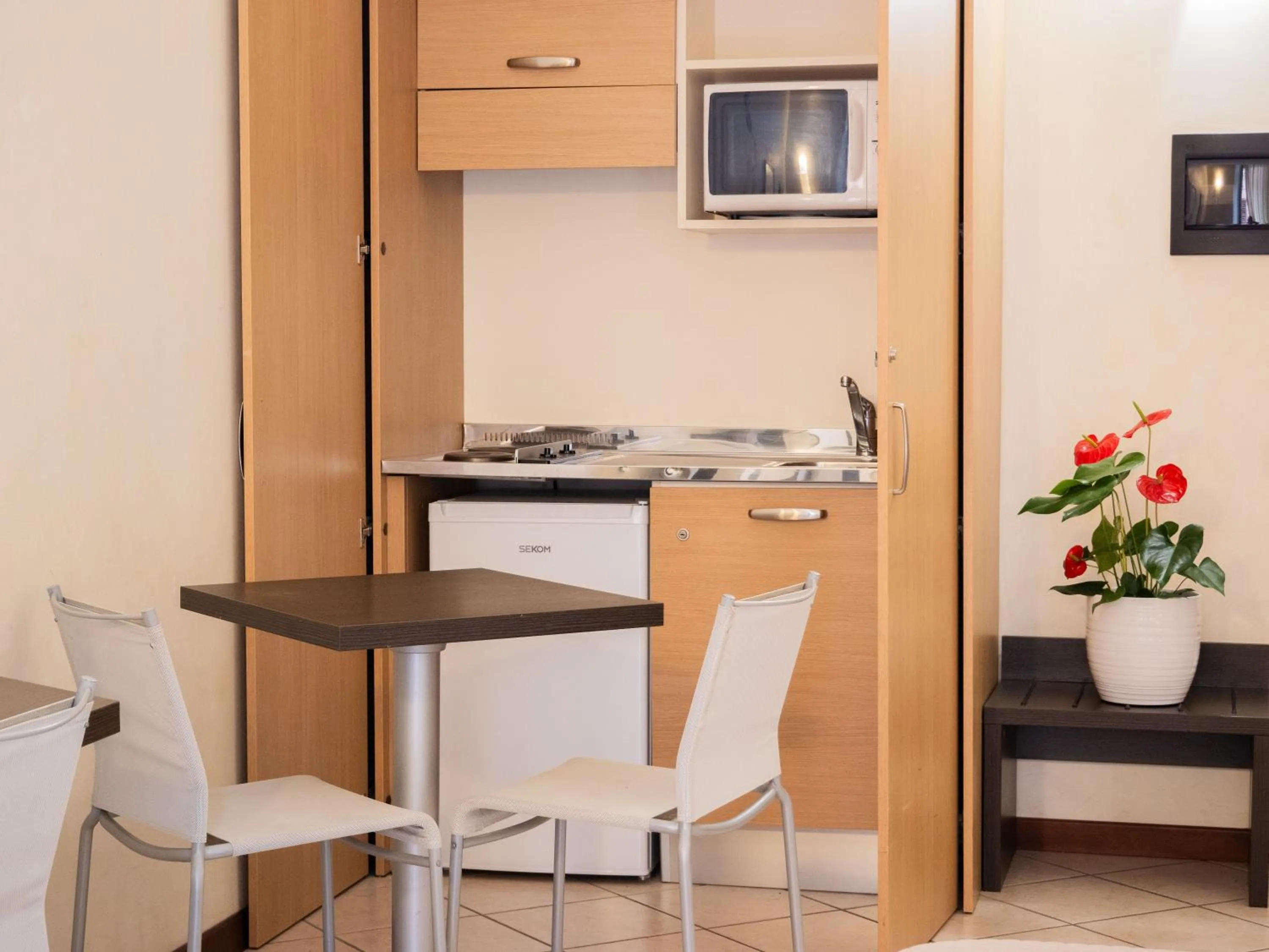 Kitchen or kitchenette in Hotel Ligure