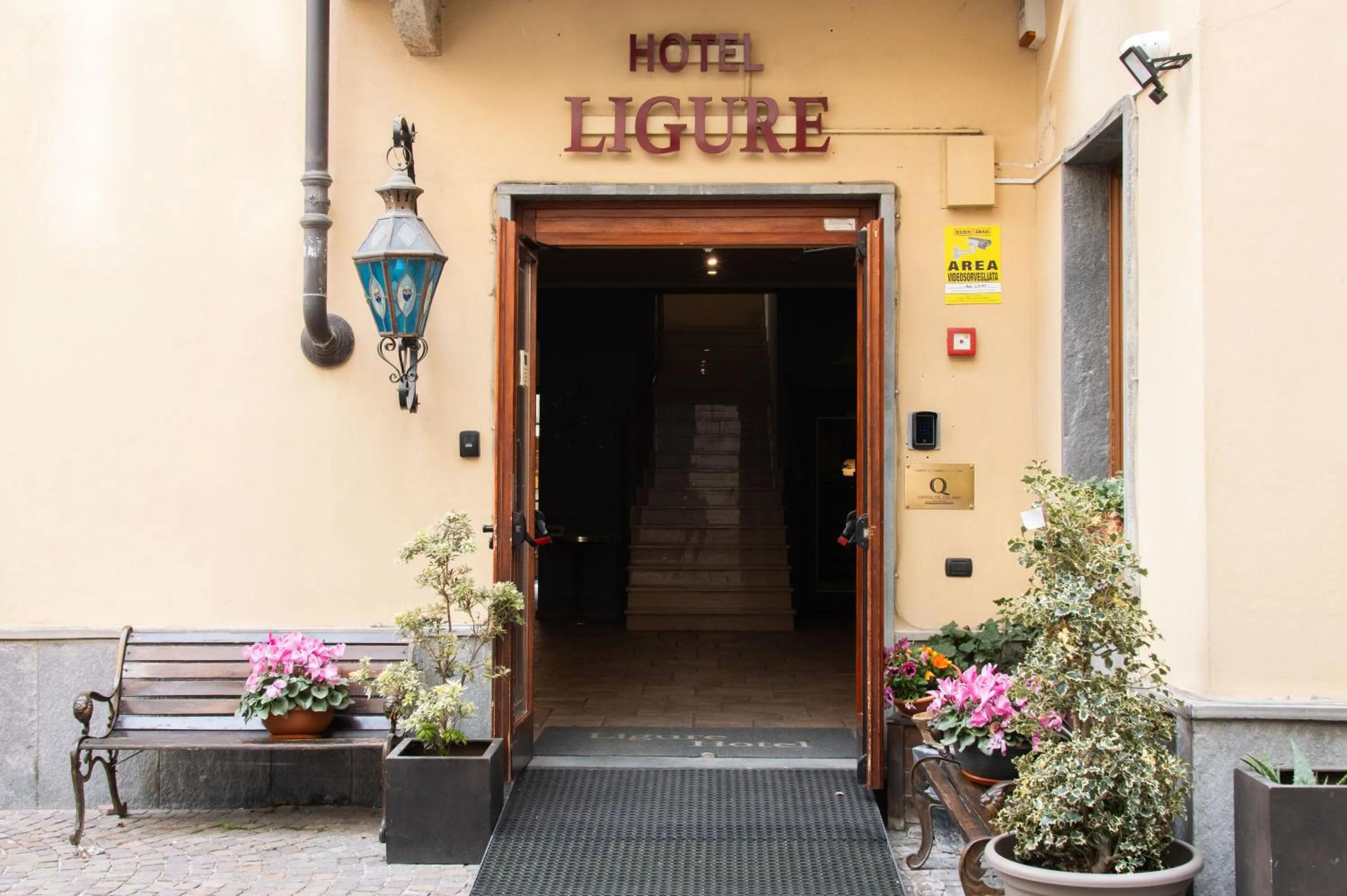 Facade/entrance in Hotel Ligure