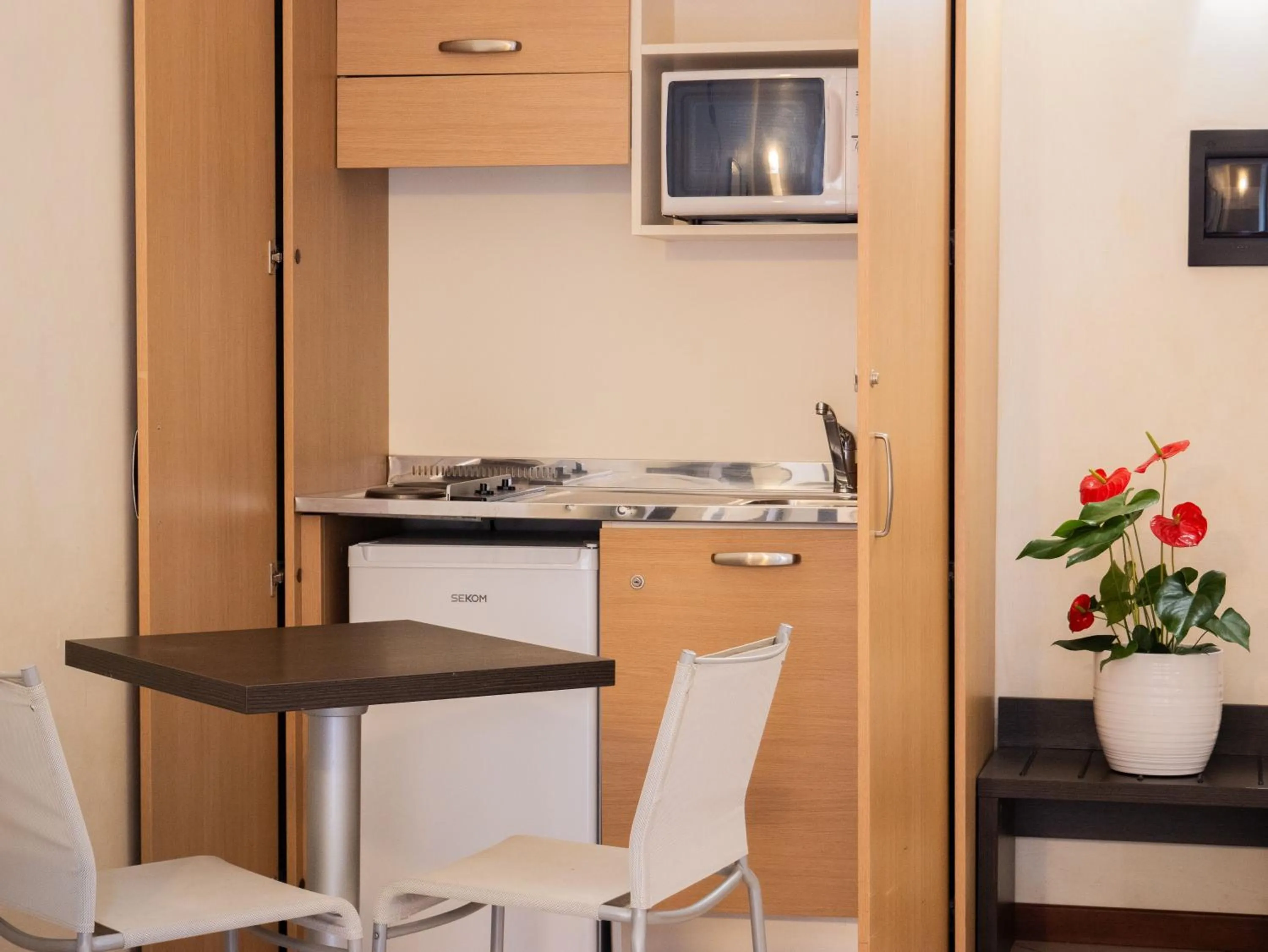 Kitchen or kitchenette in Hotel Ligure