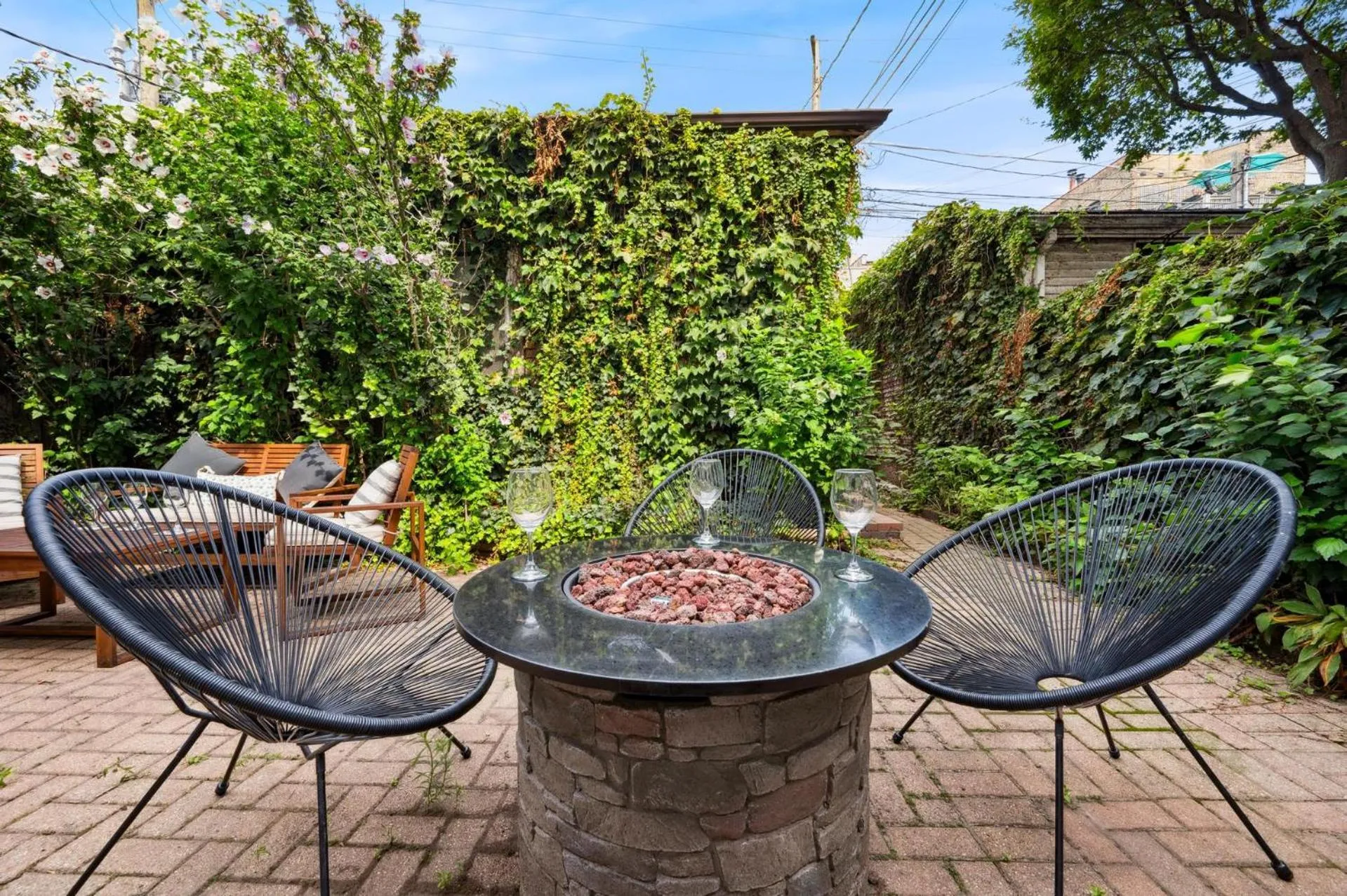 Patio in 2 Bed Apt w/ Office, Free Parking, Near Wrigley