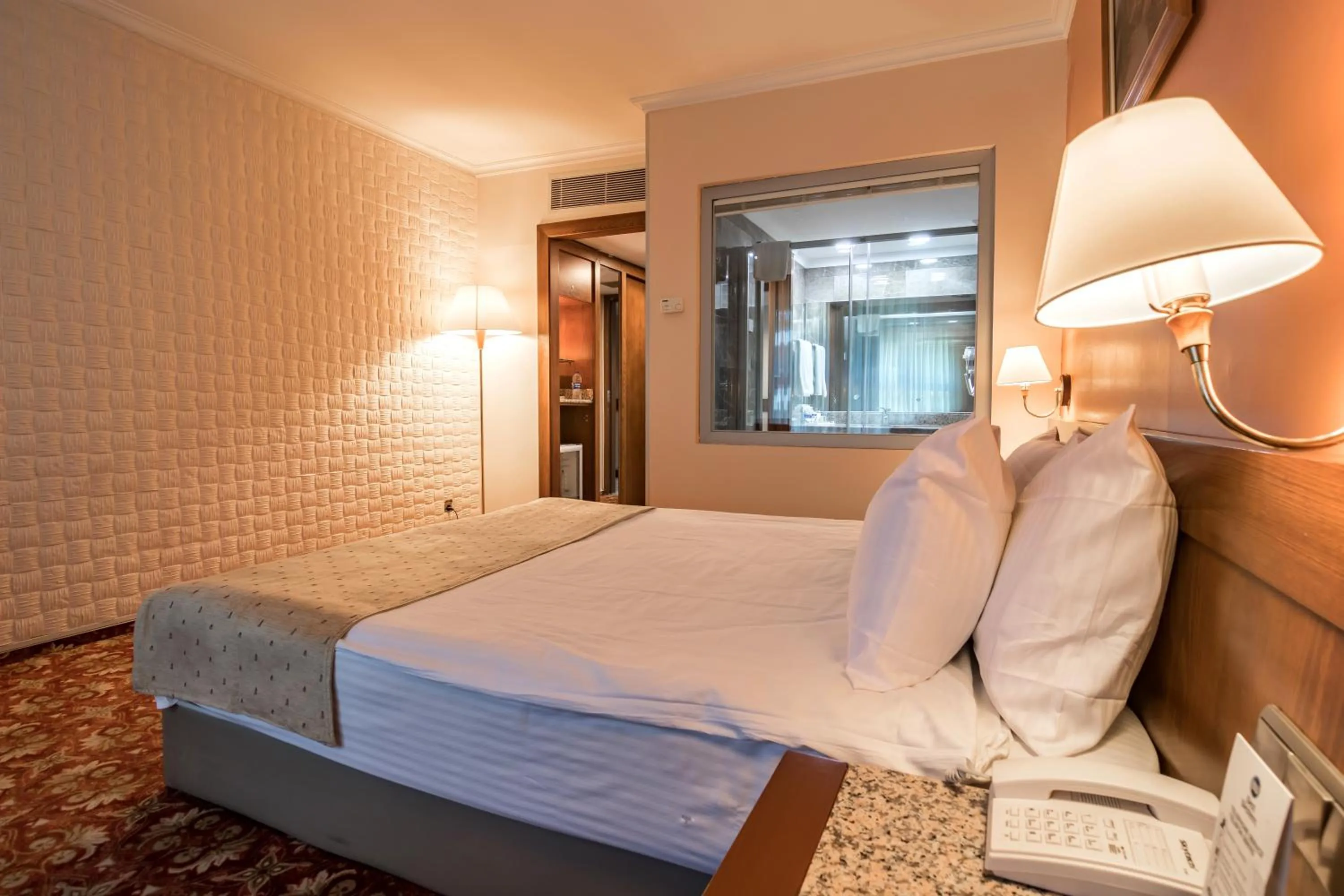 Decorative detail, Bed in Hotel 2000 Kavaklıdere