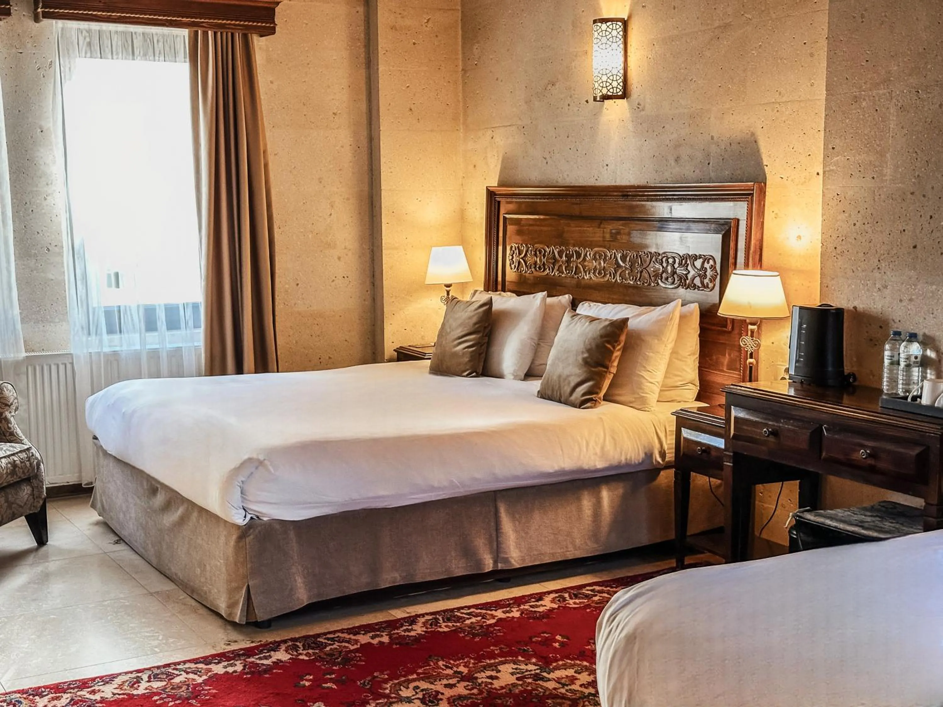 Bed in Osmanli Cappadocia Hotel