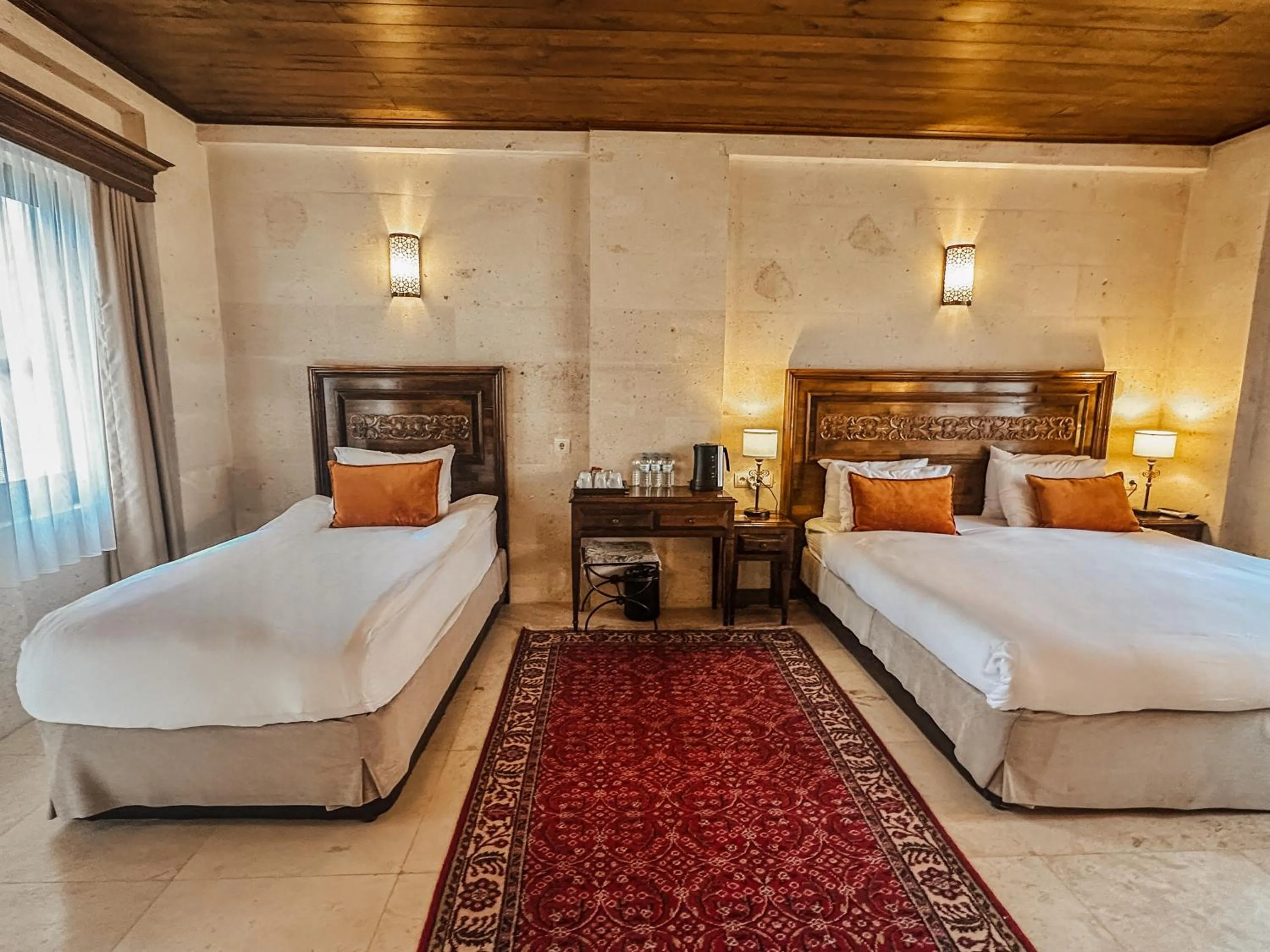 Bed in Osmanli Cappadocia Hotel