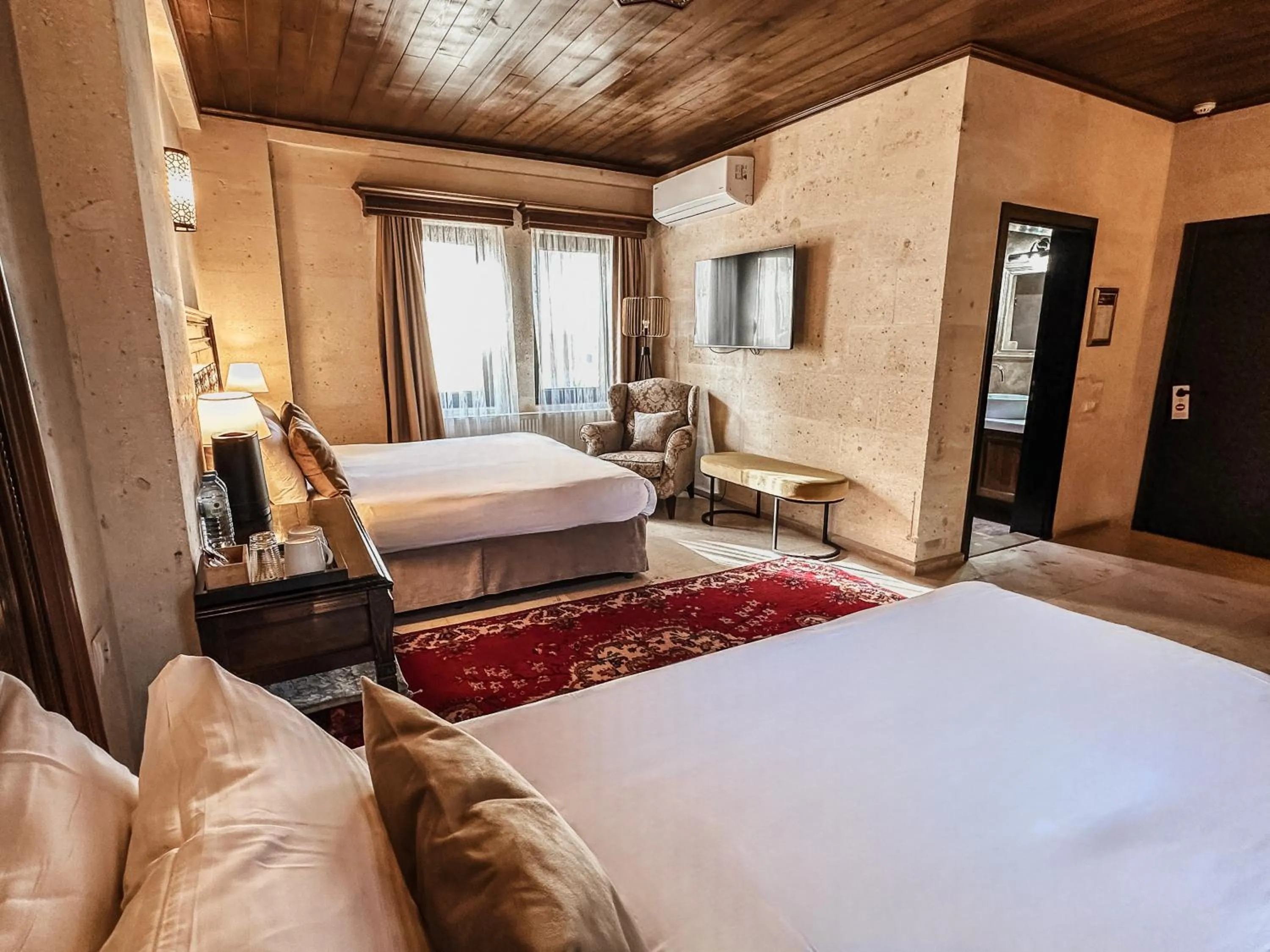 Bed in Osmanli Cappadocia Hotel