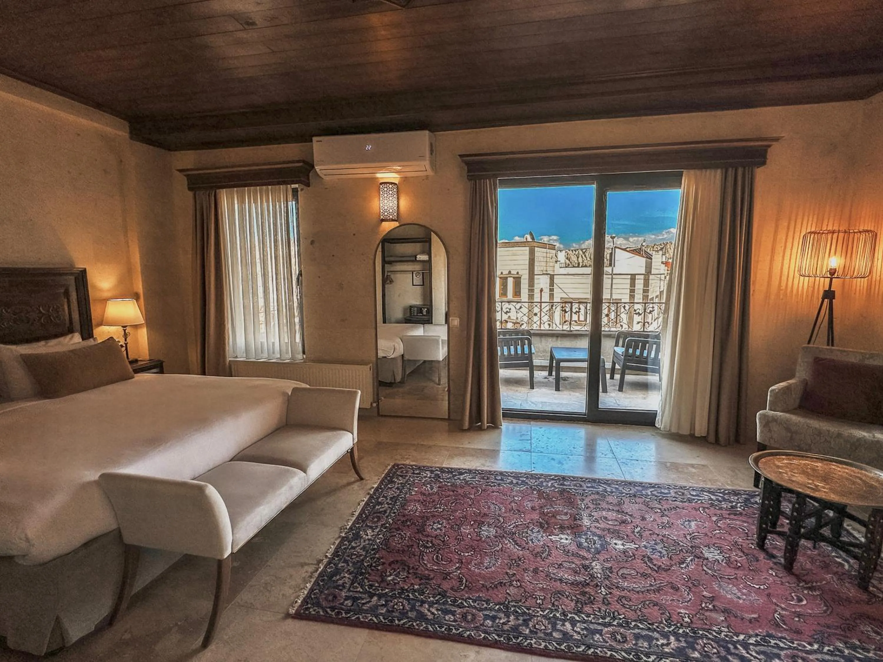 Bed in Osmanli Cappadocia Hotel