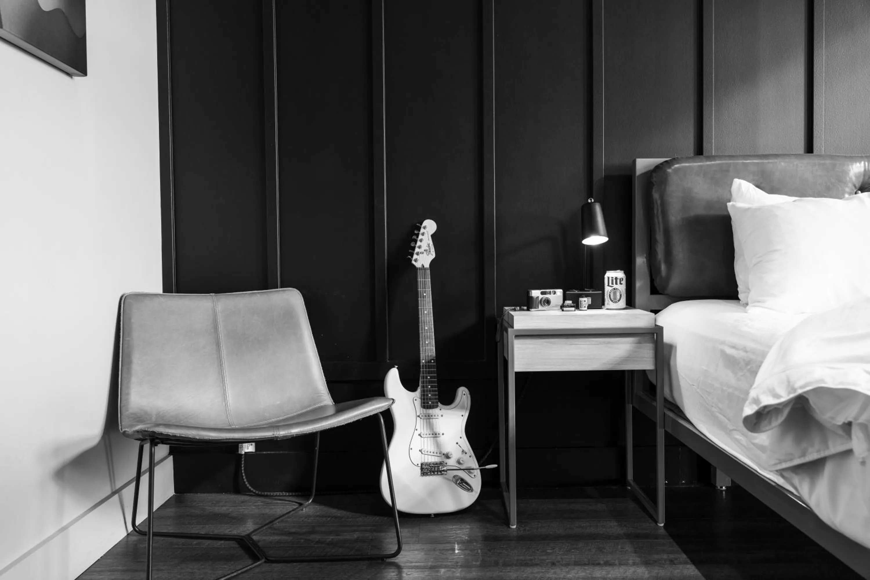 Decorative detail, Bed in Waymore's Guest House