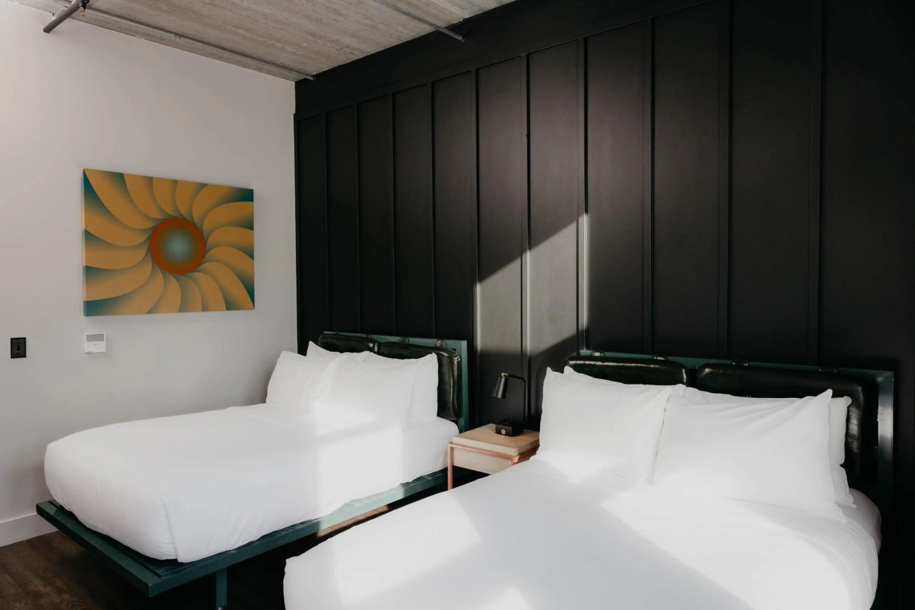 Bed in Waymore's Guest House