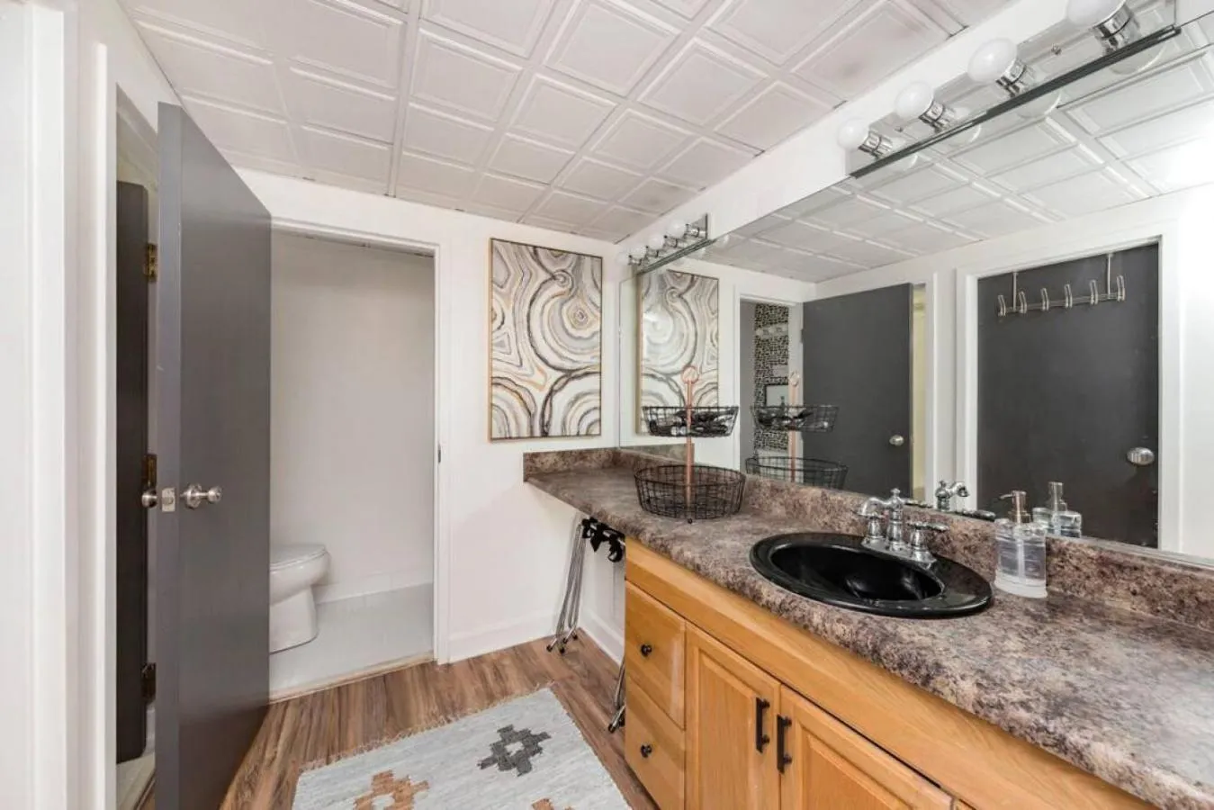 Bathroom in Music Row Retreat with Pool and Free Parking, Walk to Bars!