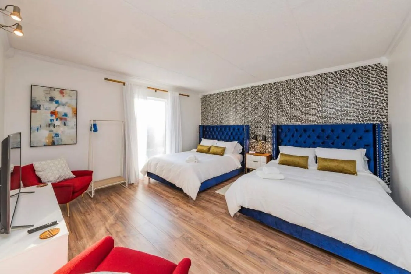 Bedroom, Bed in Music Row Retreat with Pool and Free Parking, Walk to Bars!