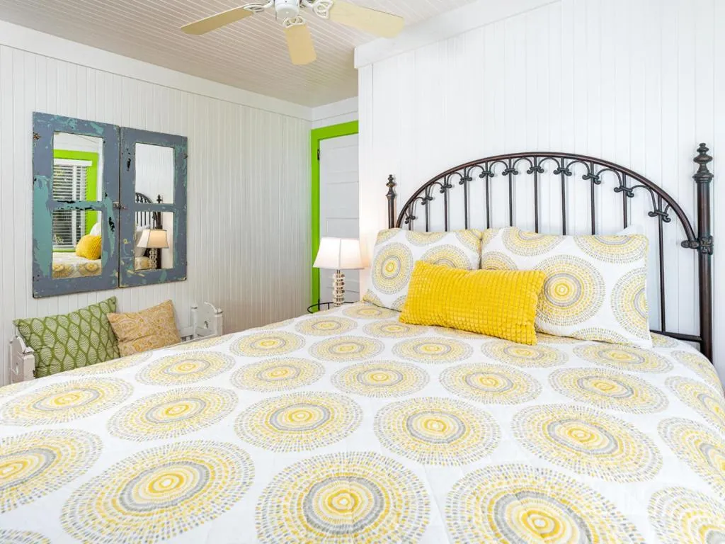 Bed in Guiding Light Cottage