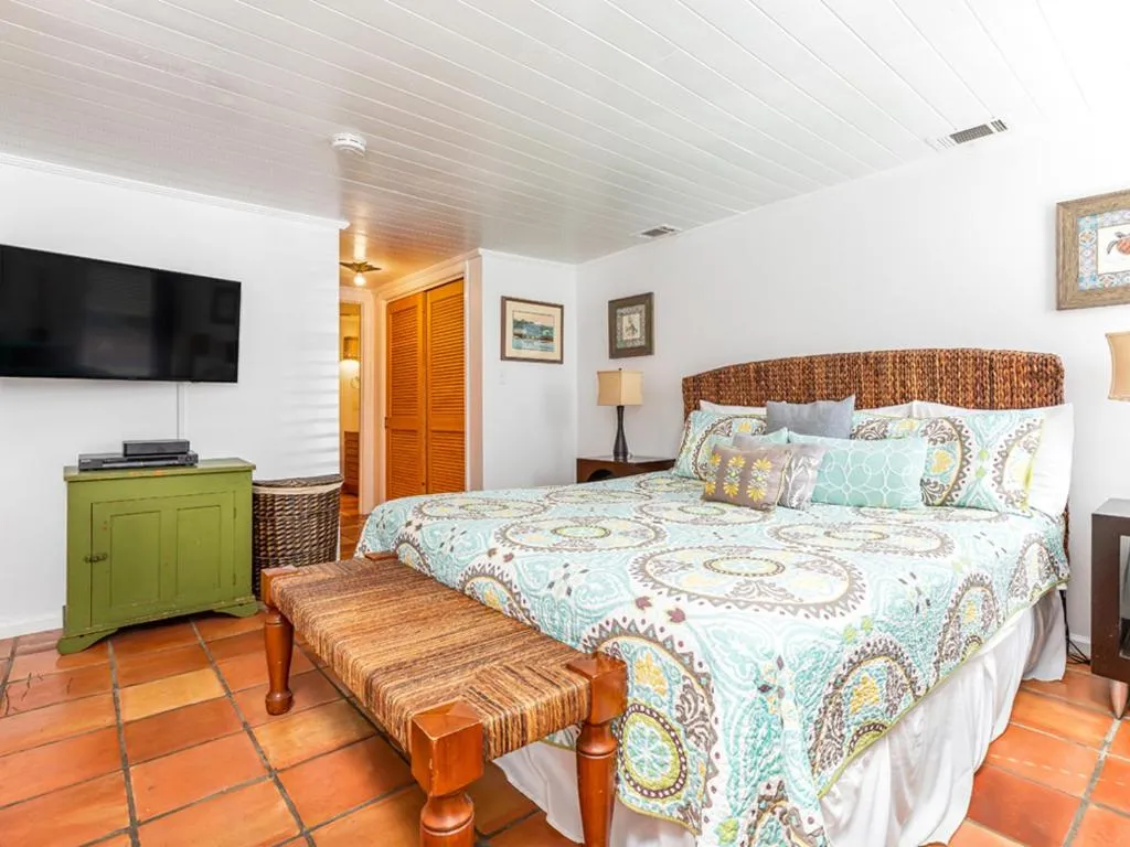 Bed in Guiding Light Cottage