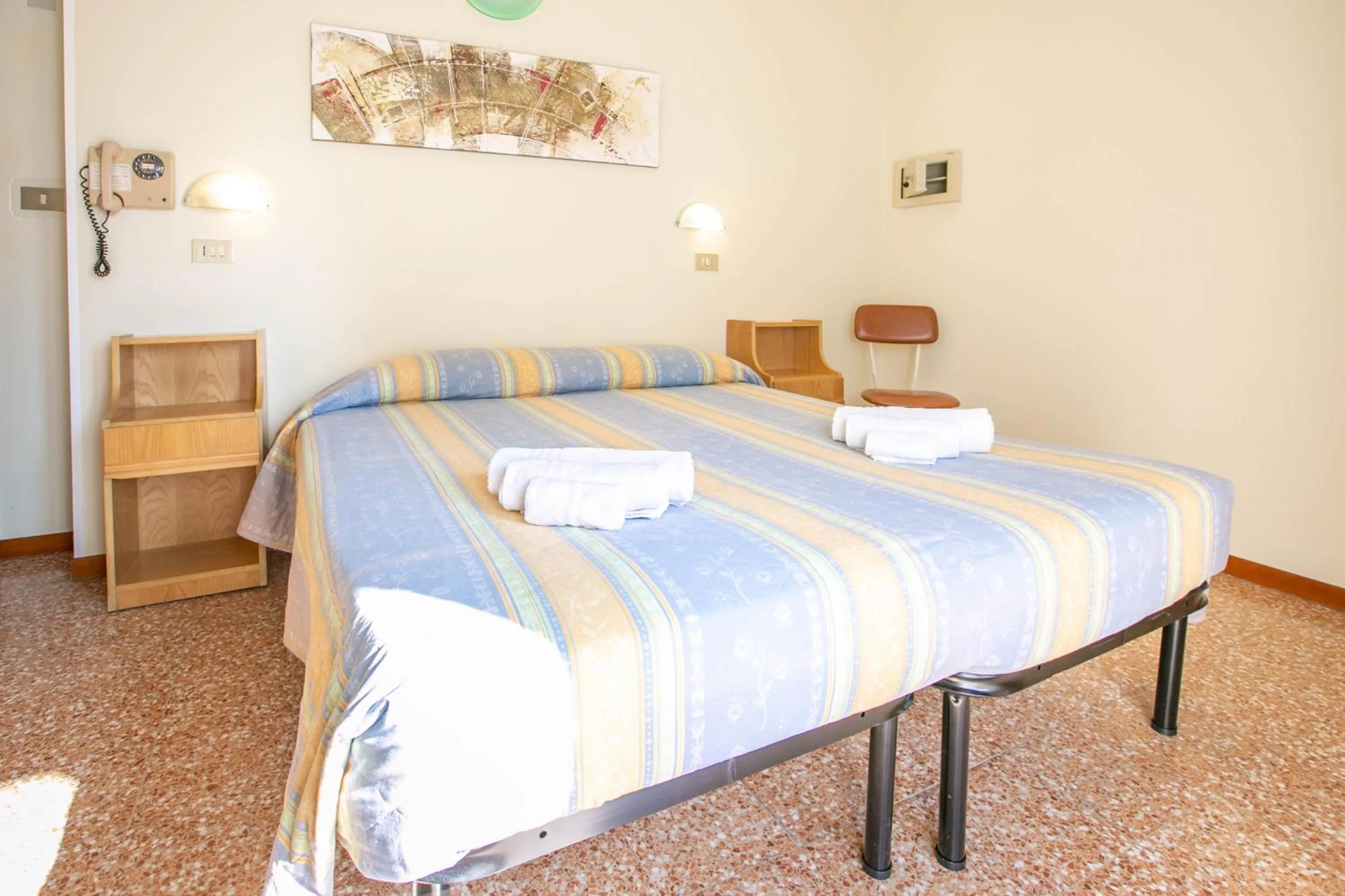 Bed in Hotel Ischia