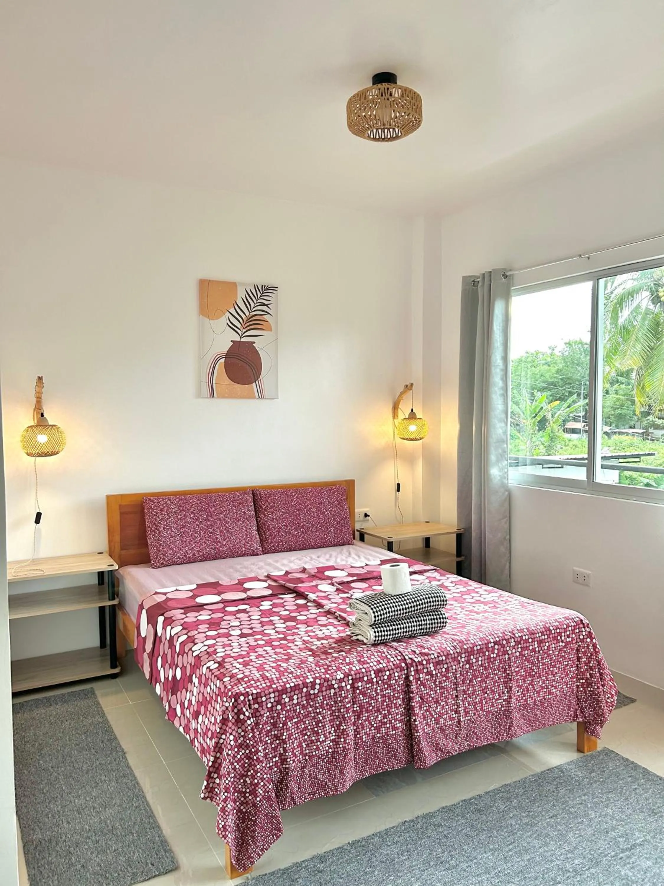 Bed in Coconut Inn Moalboal