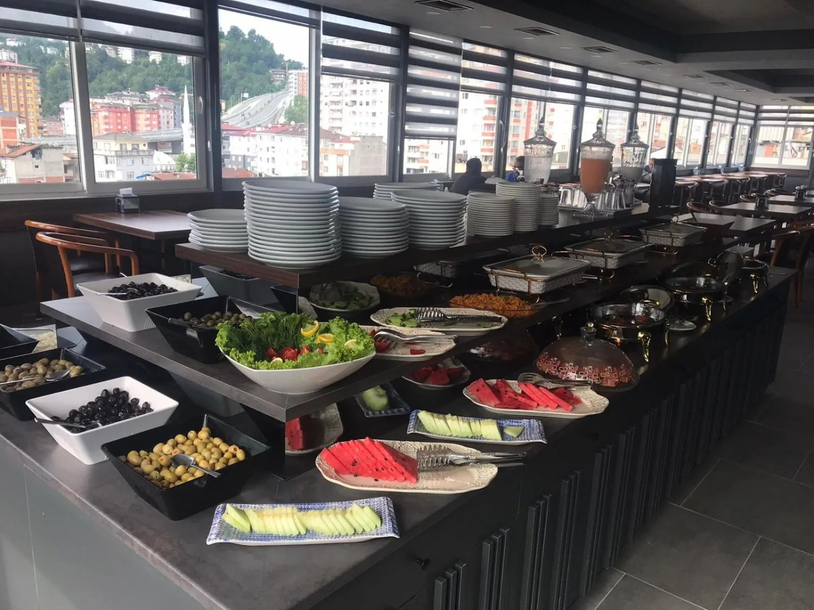 Buffet breakfast in Rhisos Gold Otel