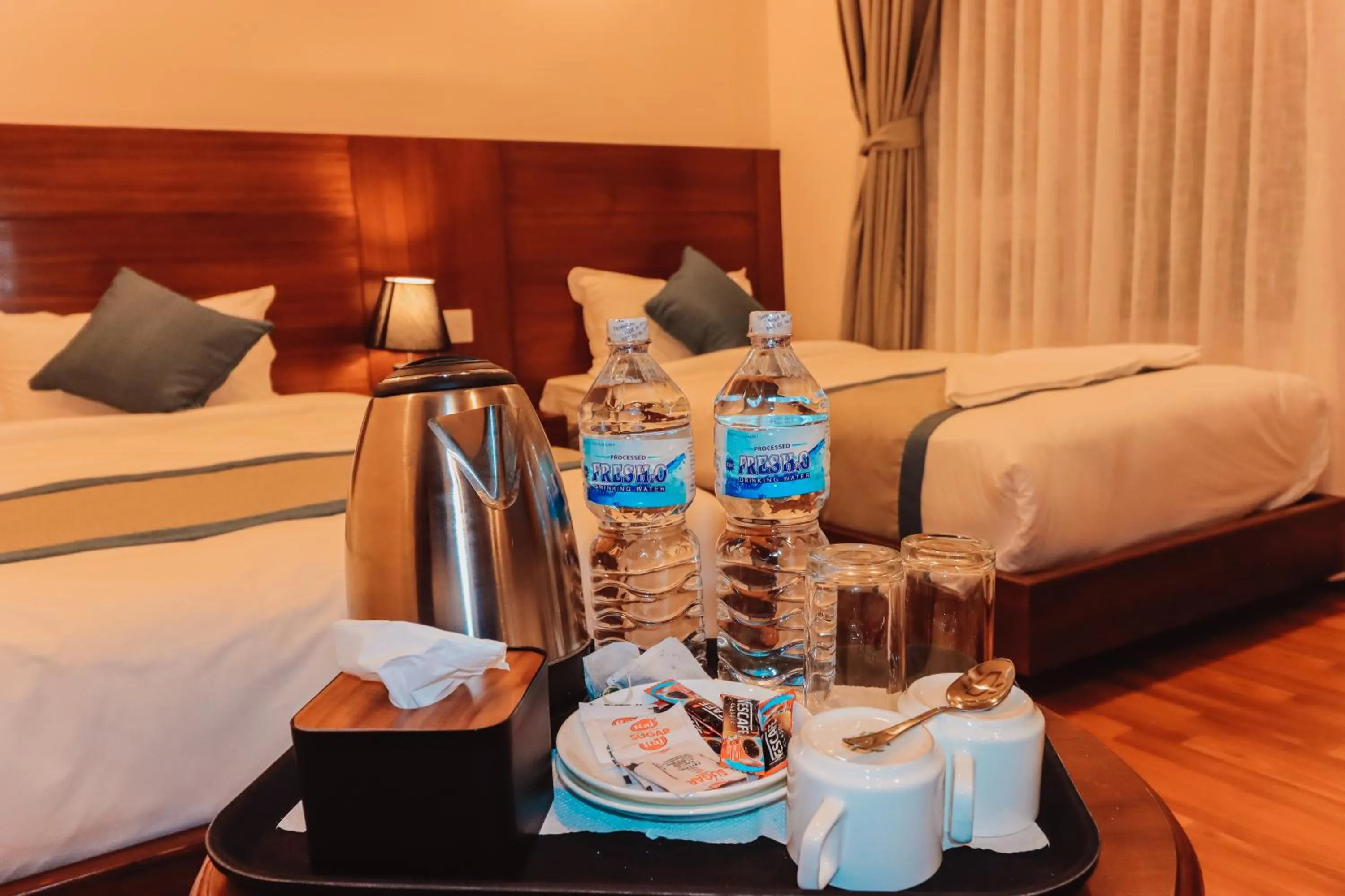 TV and multimedia, Bed in Kathmandu Aagantuk Hotel