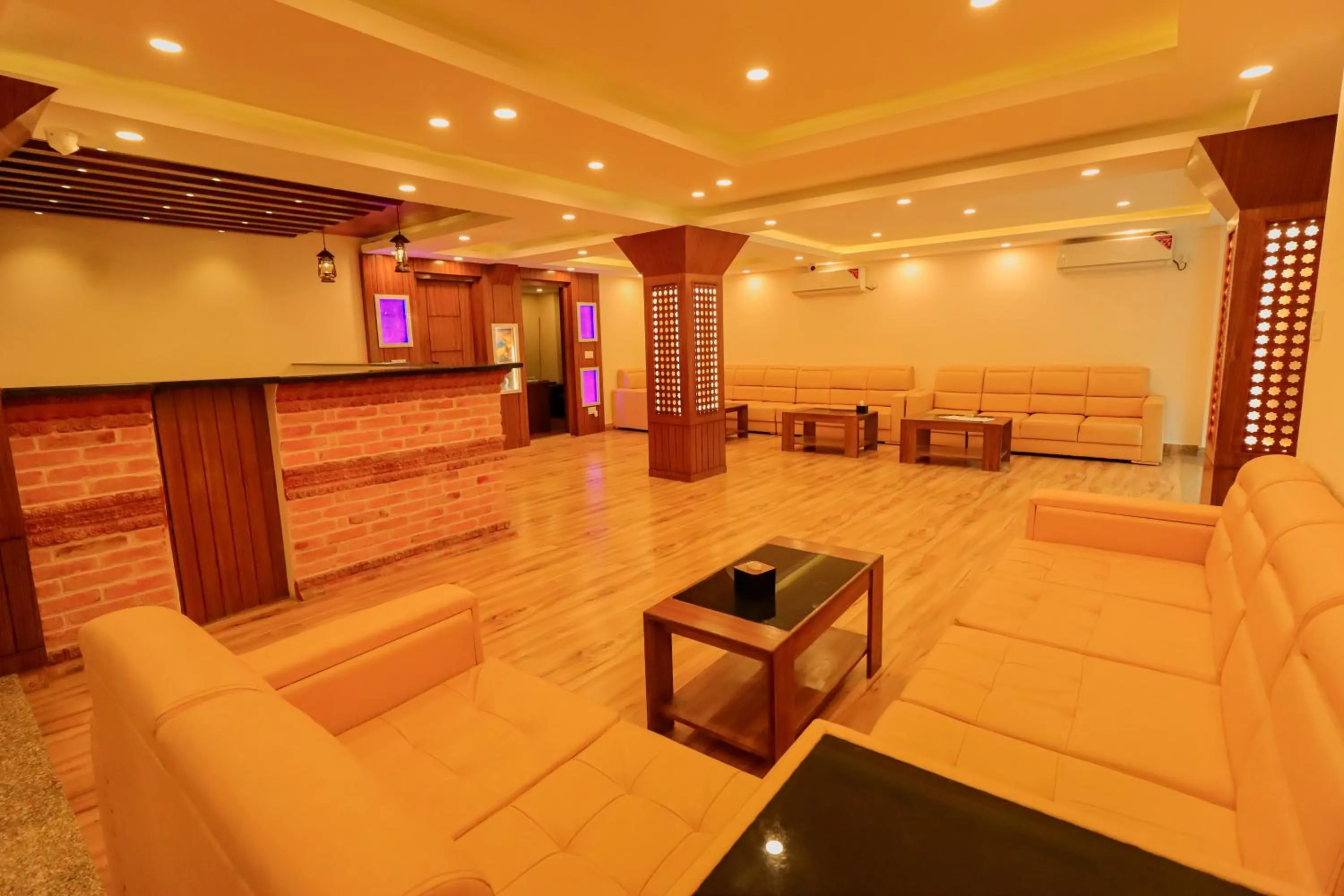 Lobby or reception in Kathmandu Aagantuk Hotel