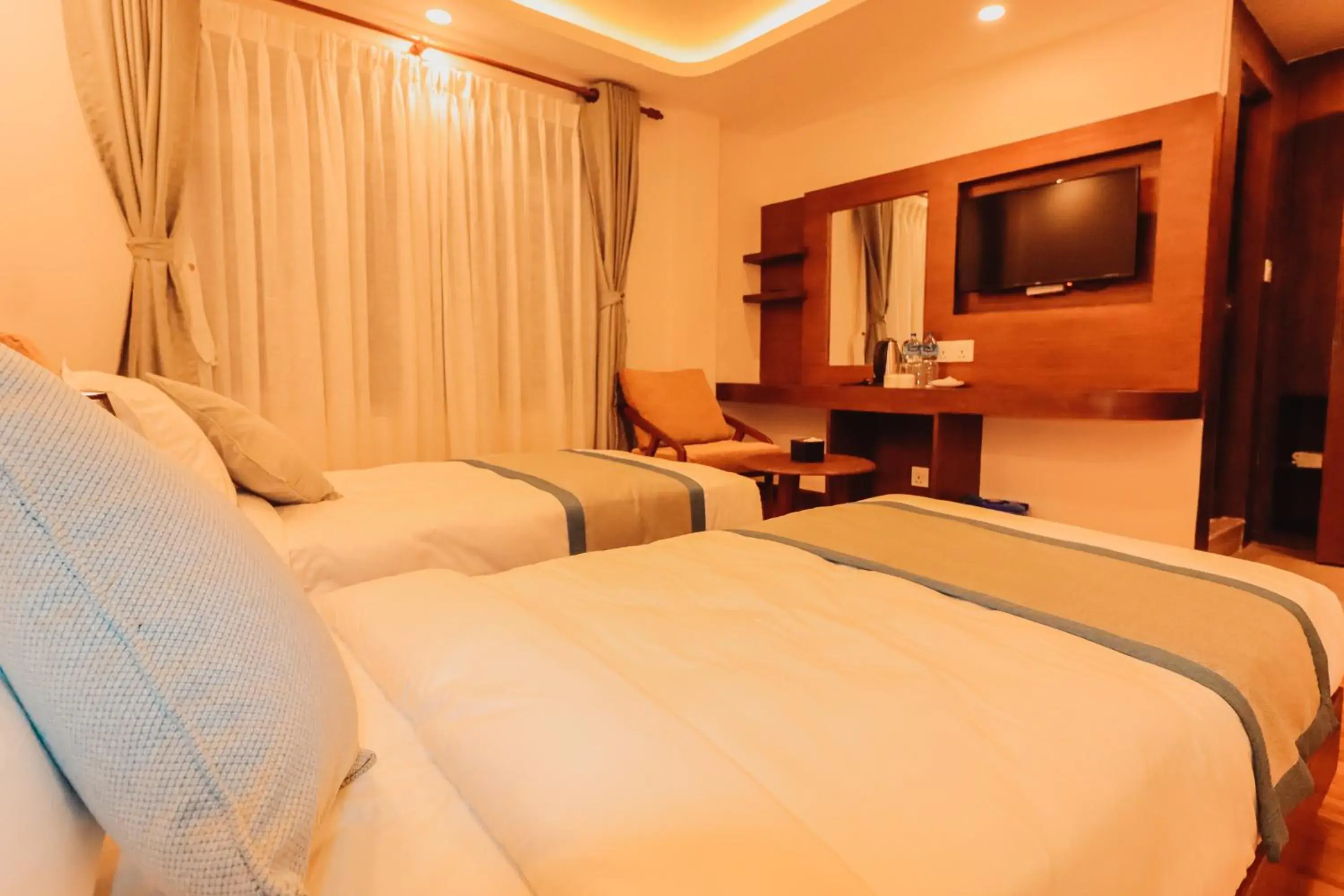 Deluxe Twin Room - 10% off on Food & Beverage, 15% off on Laundry, Early check-in & Late check-out by 2 hours in Kathmandu Aagantuk Hotel Deluxe Twin Room - 10% off on Food & Beverage, 15% off on Laundry, Early check-in & Late check-out by 2 hours in Kathmandu Aagantuk Hotel