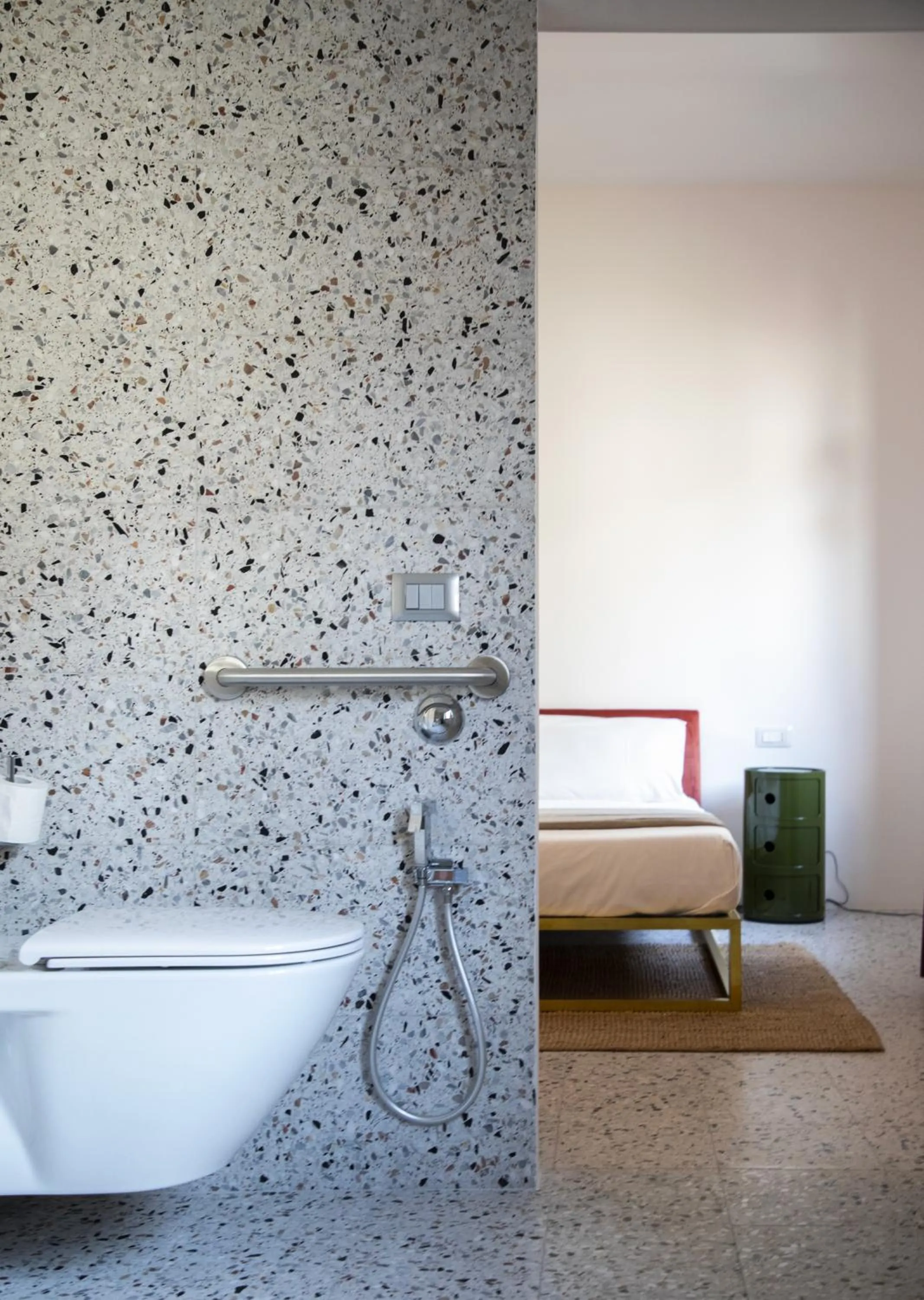 Toilet, Bed in Hotel Dolomiti