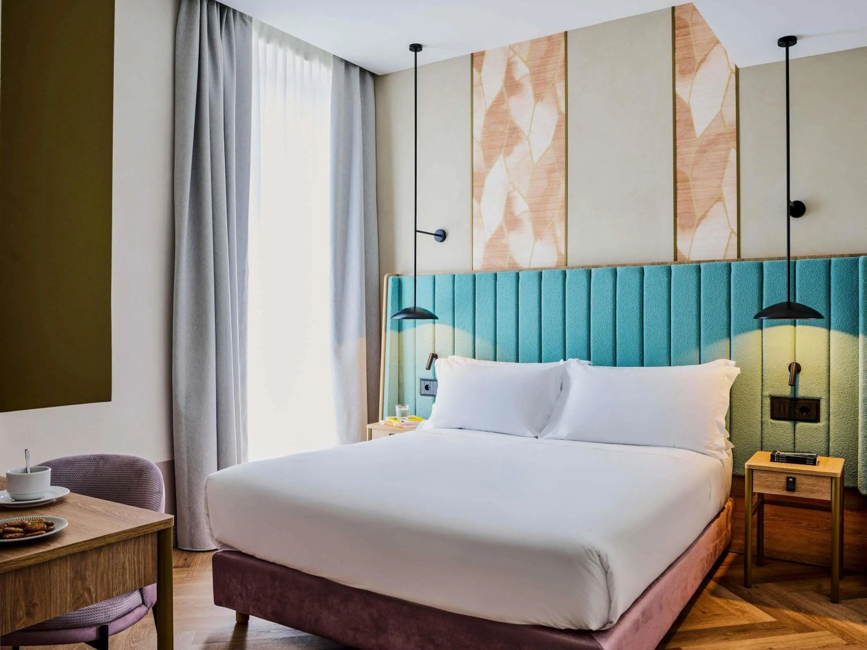 Bedroom, Bed in Hotel Giacomo Morra Alba - Handwritten Collection