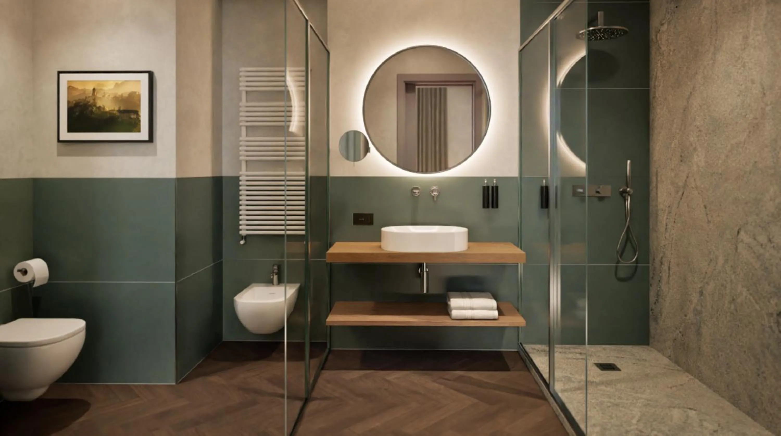 Bathroom in Hotel Giacomo Morra Alba - Handwritten Collection