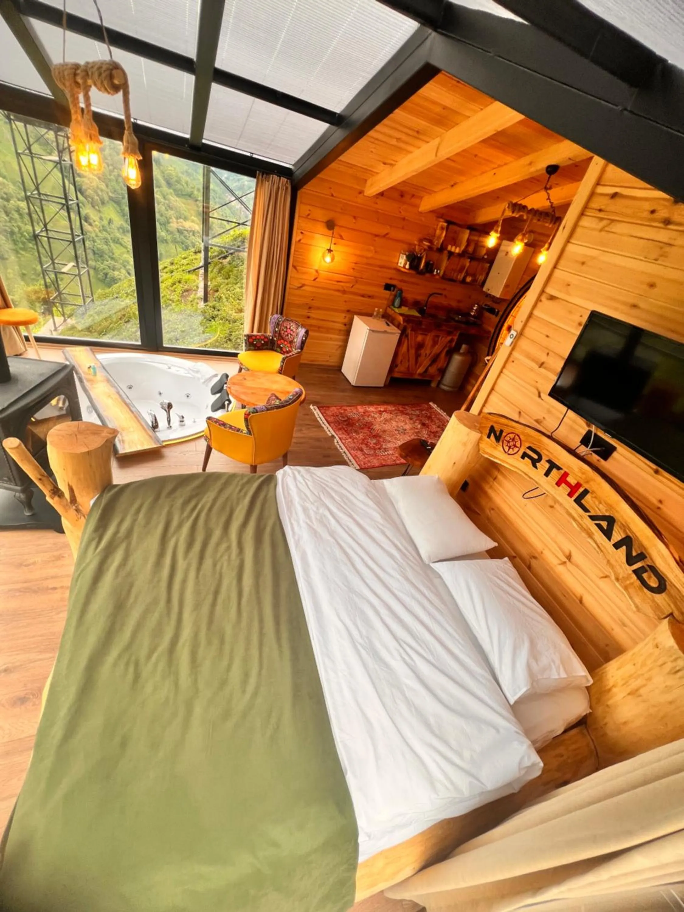 Bed in Northland Bungalows