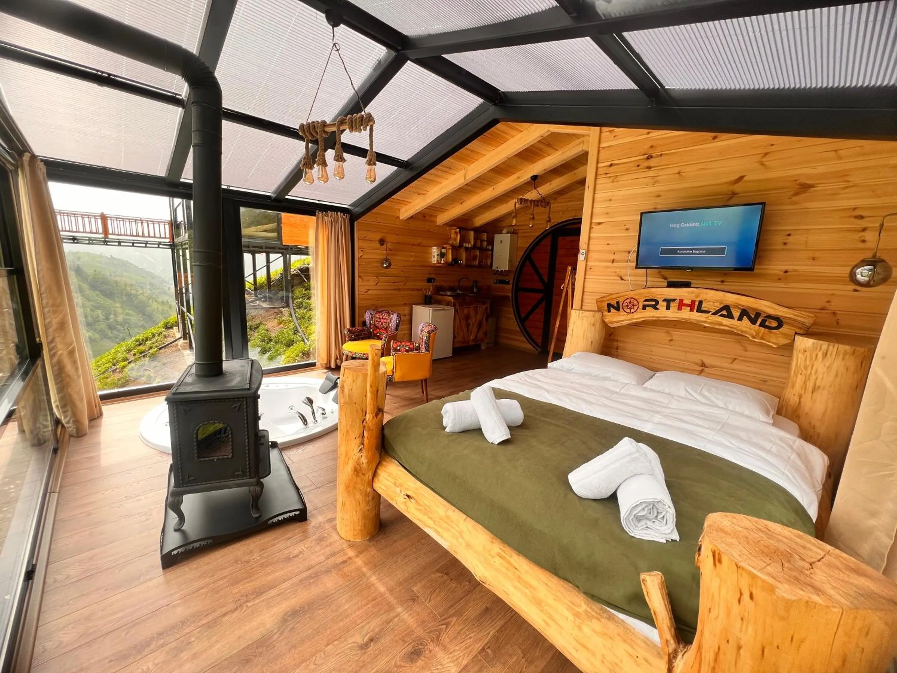 Bed in Northland Bungalows