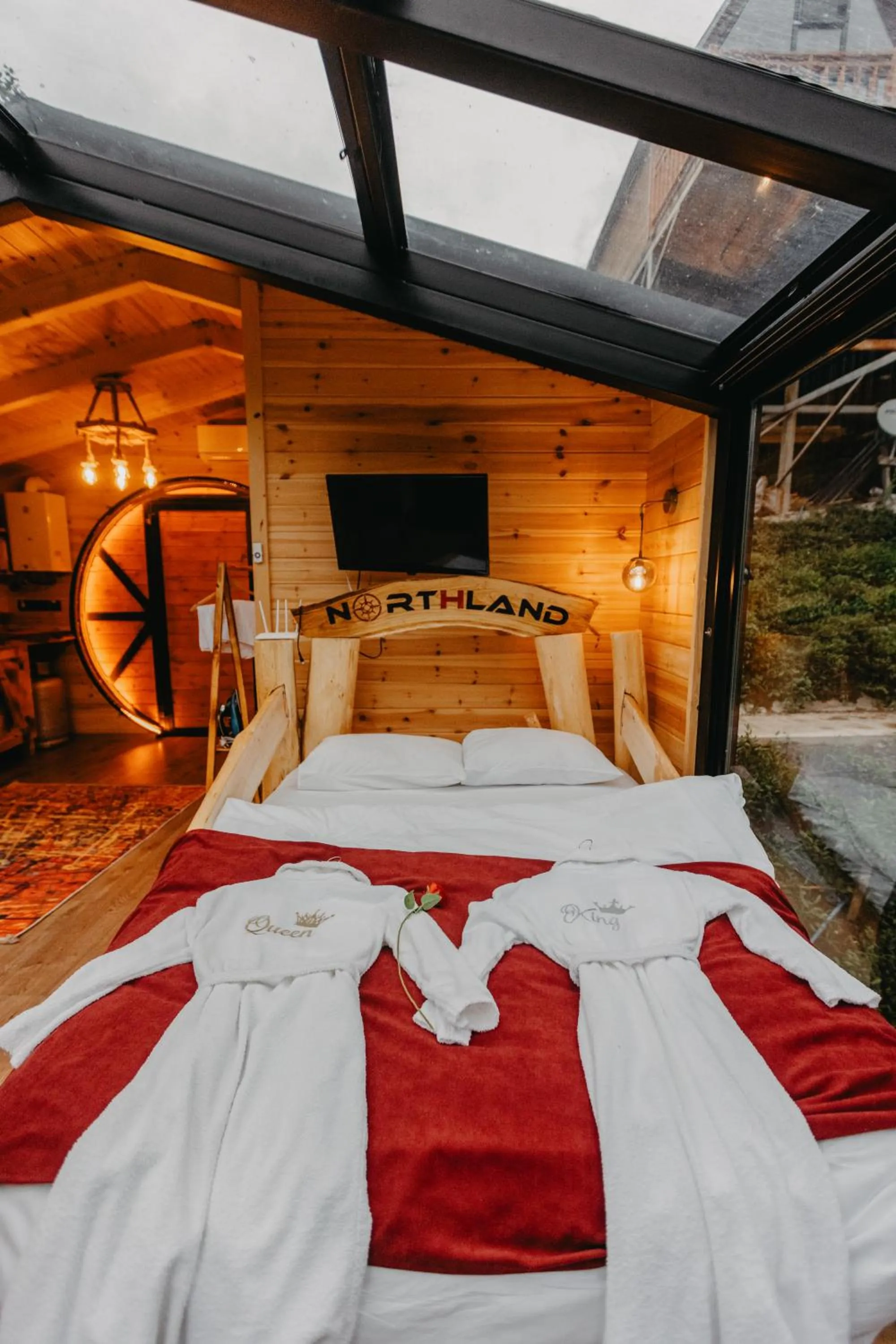 Bed in Northland Bungalows