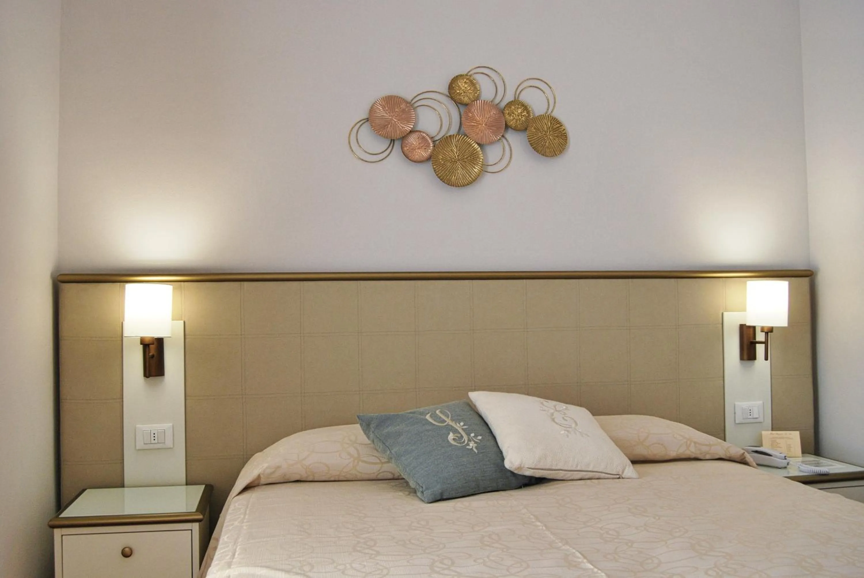 Bed in Hotel San Lino