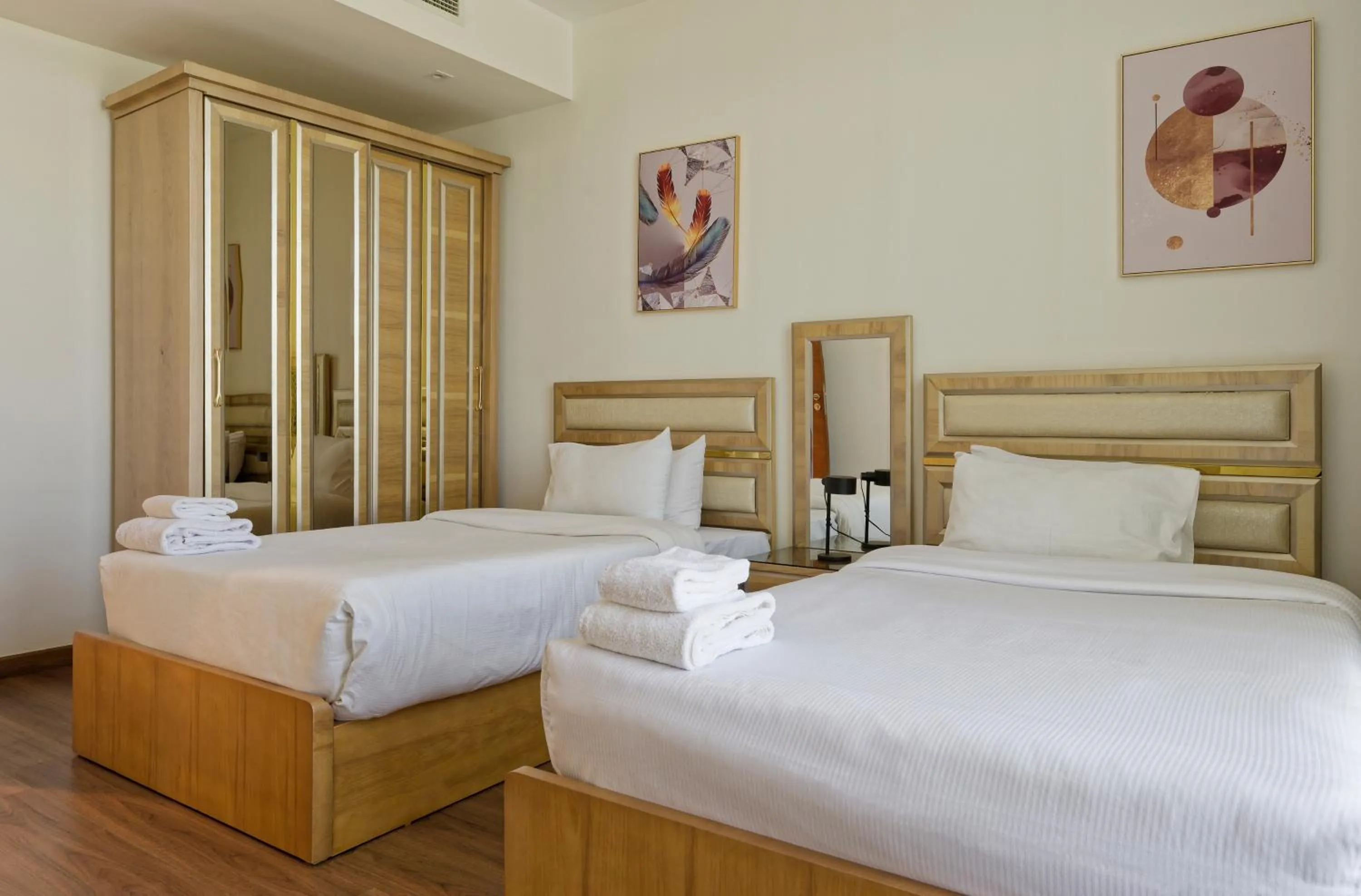 Bed in VESTA - Cairo Festival City Residence