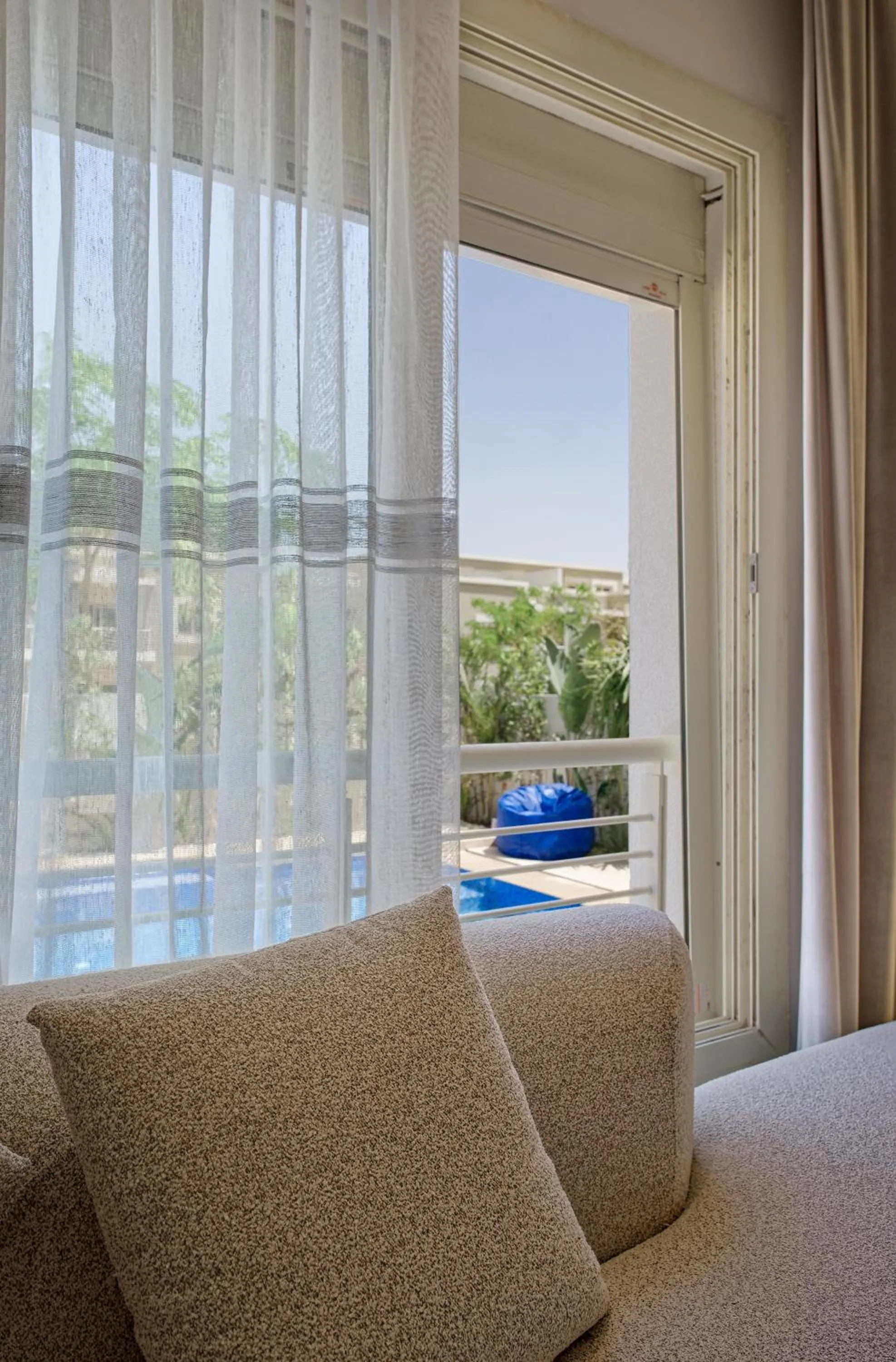 View (from property/room), Bed in VESTA - Cairo Festival City Residence