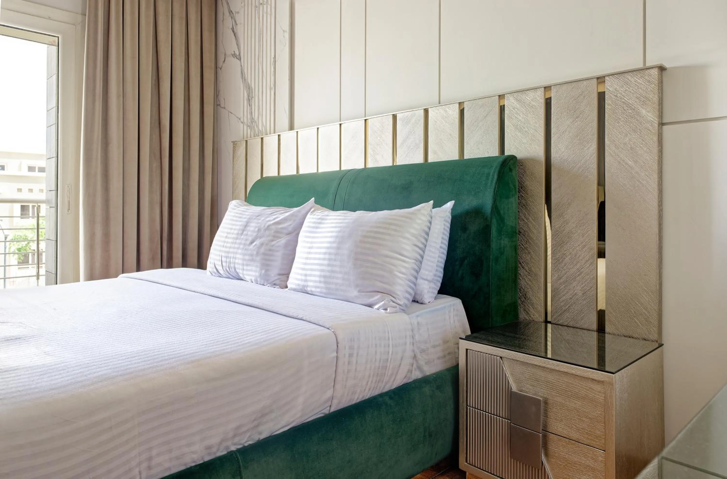 Bed in VESTA - Cairo Festival City Residence