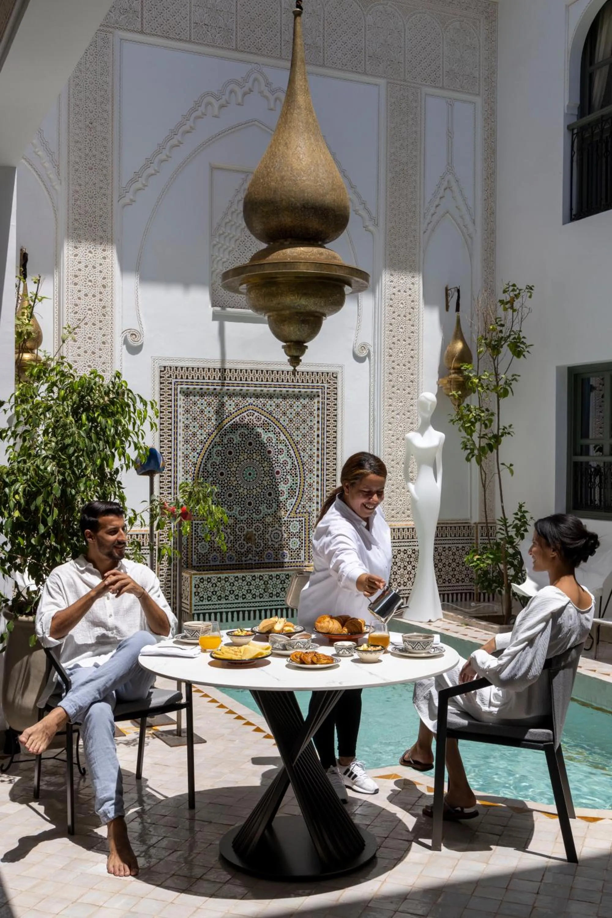 Inner courtyard view in Riad LAZ Mimoun & Spa