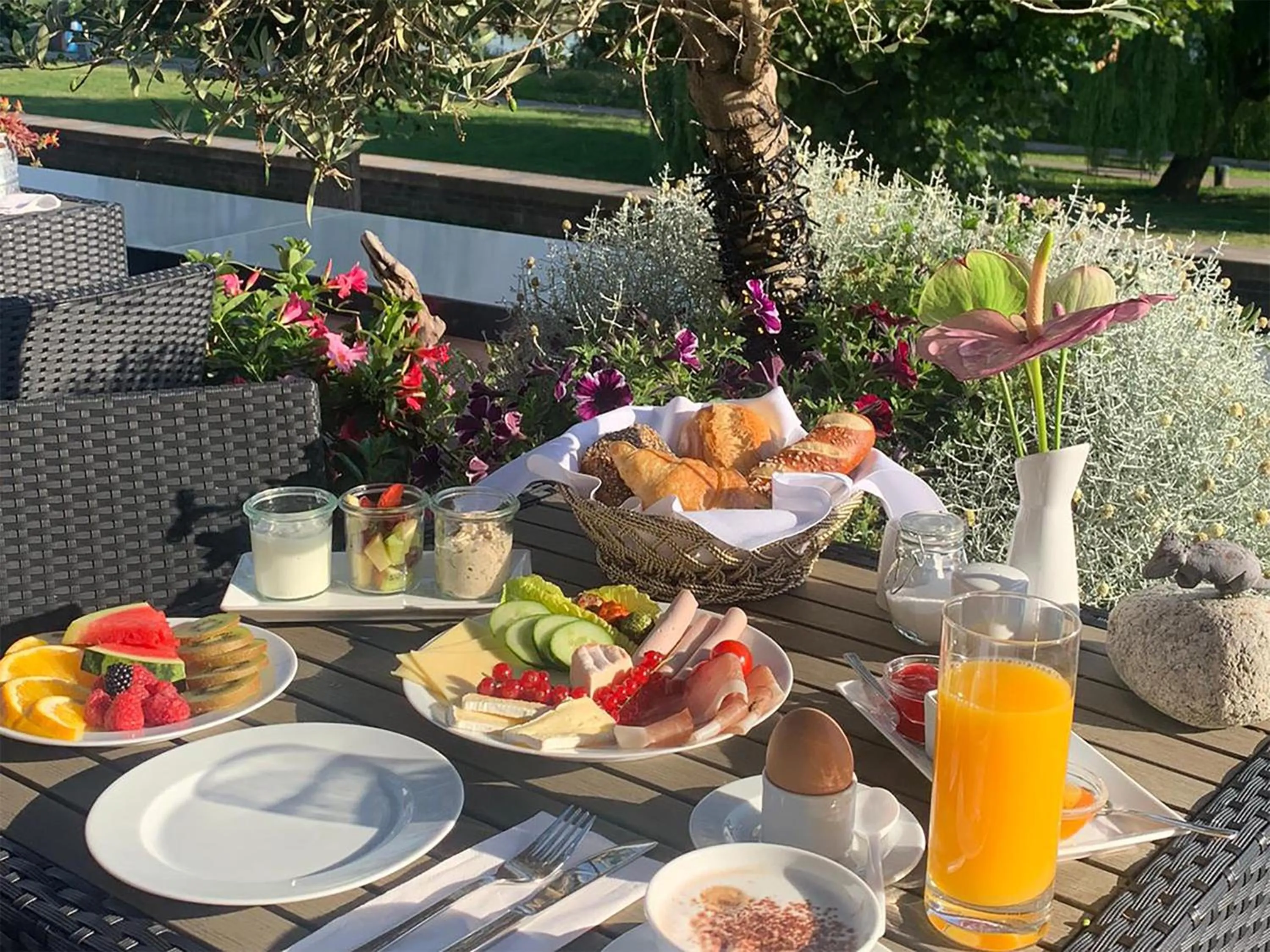 Balcony/Terrace in Villahotel Rheinblick