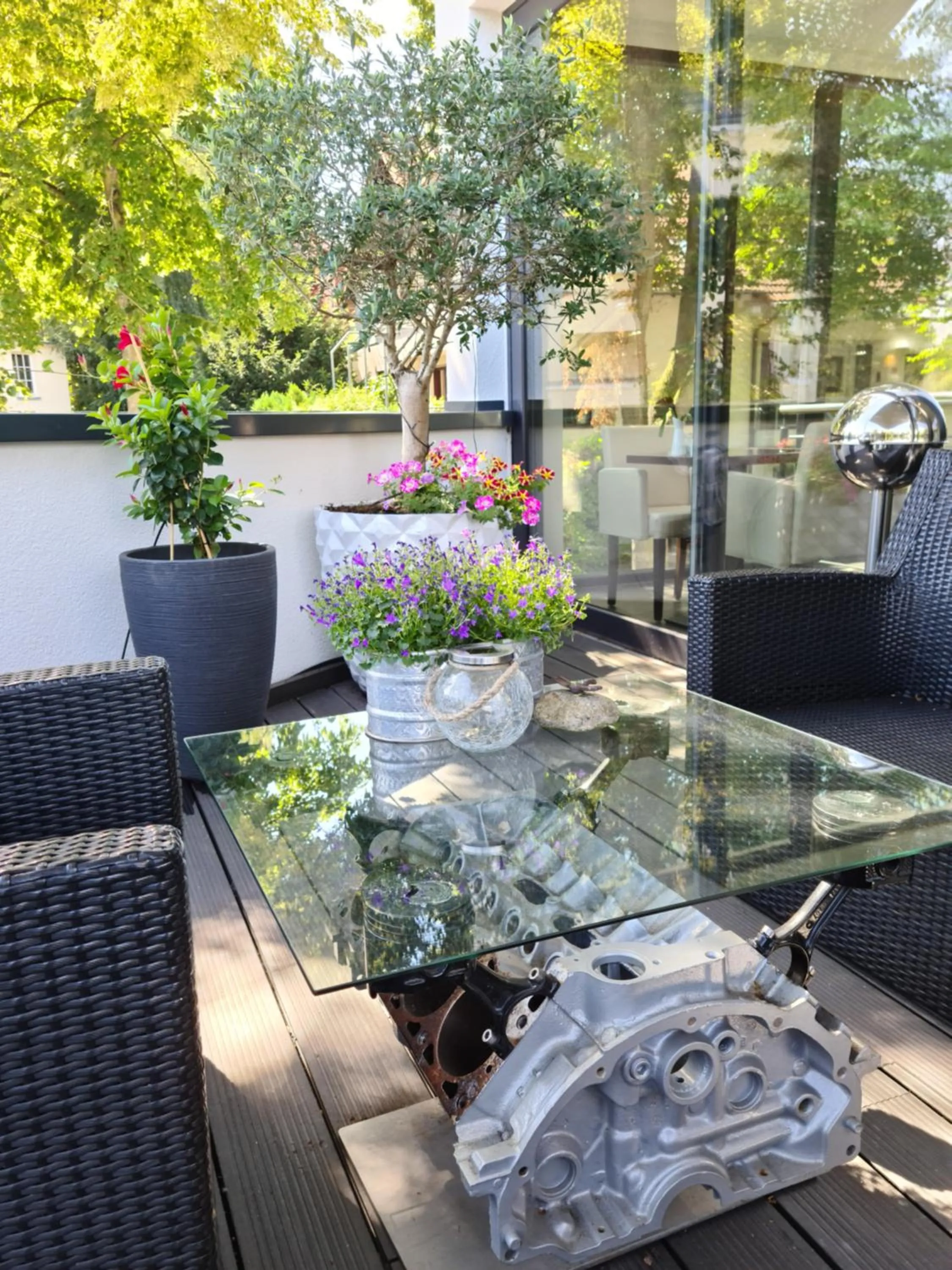 Balcony/Terrace in Villahotel Rheinblick