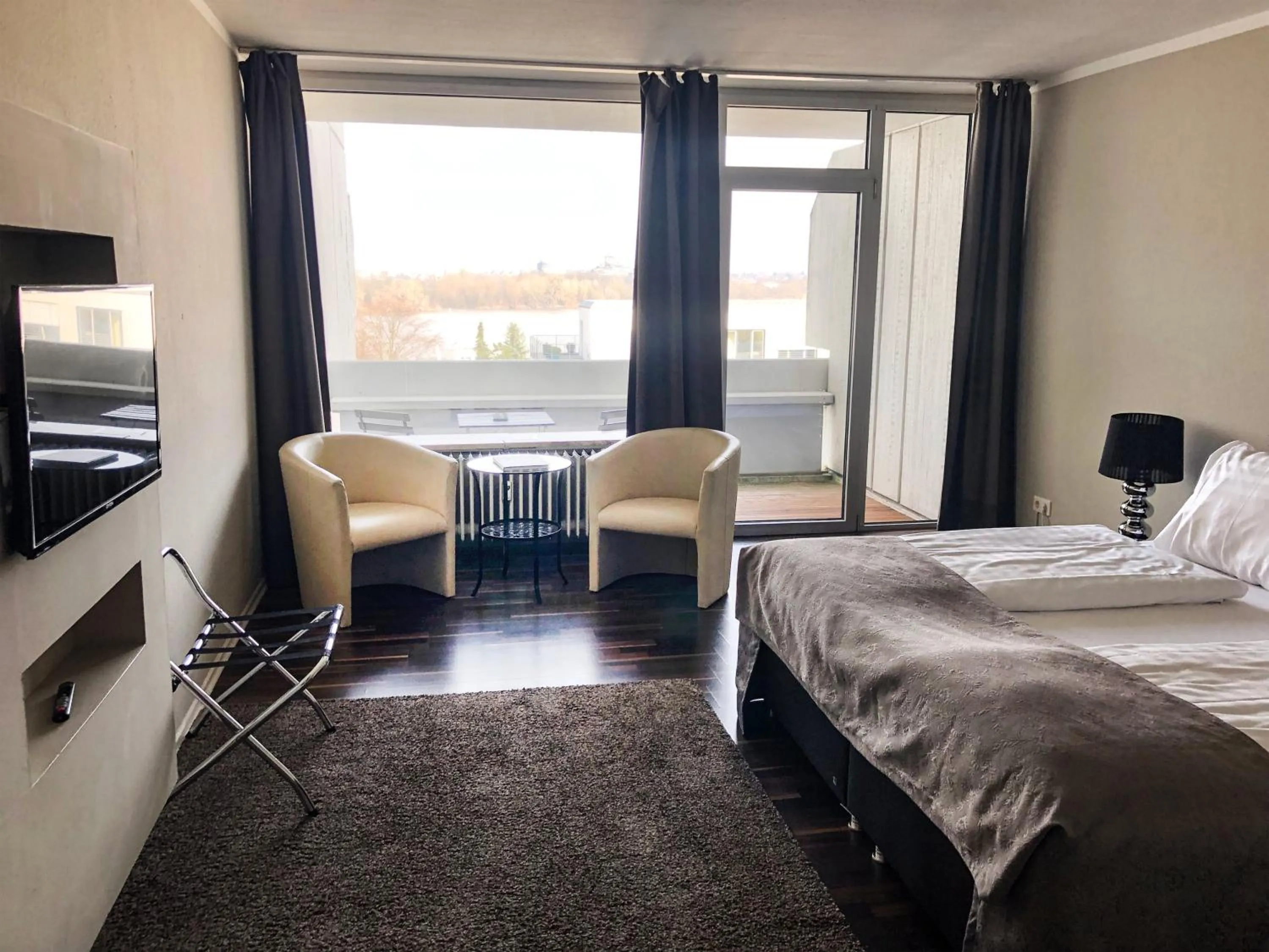 Photo of the whole room, Bed in Rheinblick Apartments