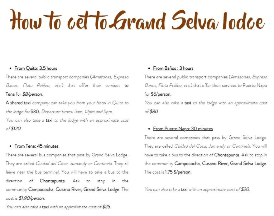 Property building in Grand Selva Lodge & Tours