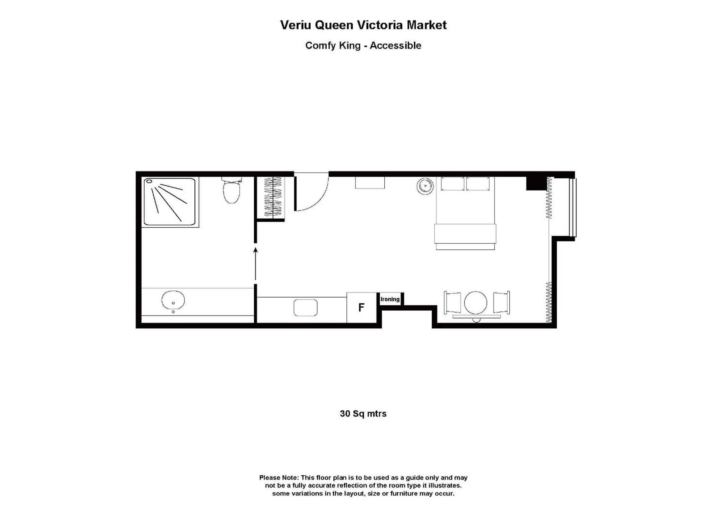 Floor plan in Veriu Queen Victoria Market