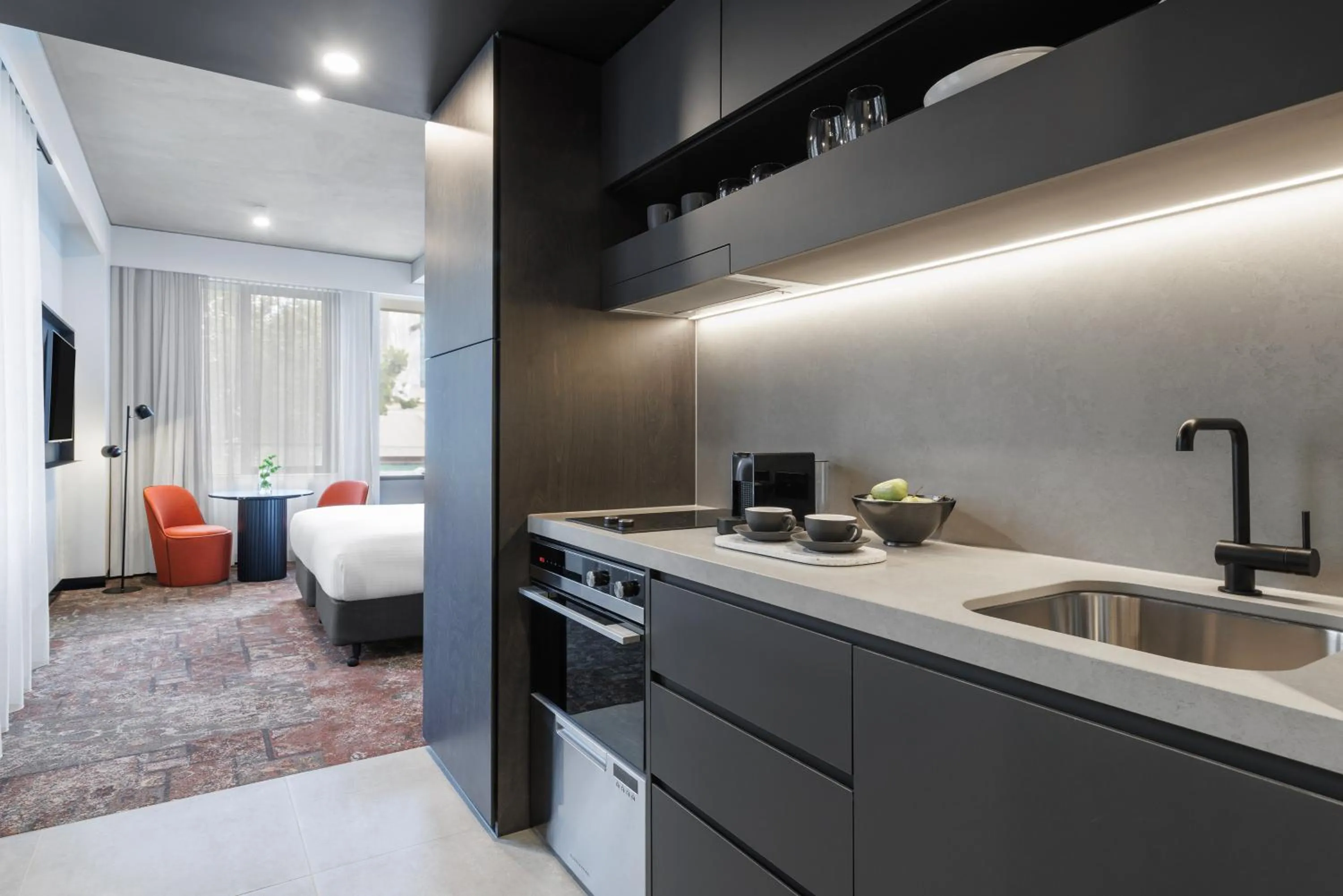 kitchen in Veriu Queen Victoria Market