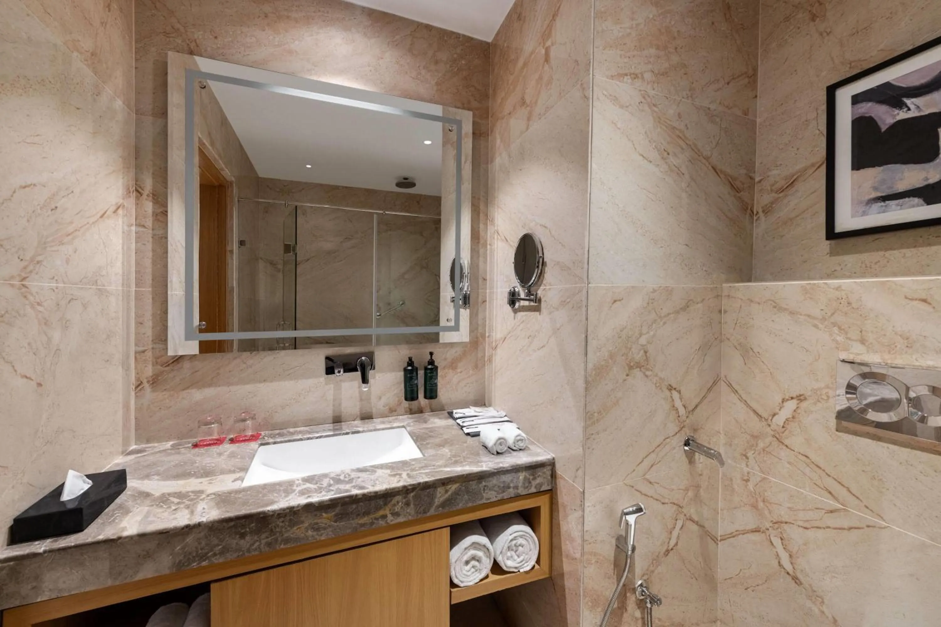 Bathroom in Ramada by Wyndham Katra Station Road