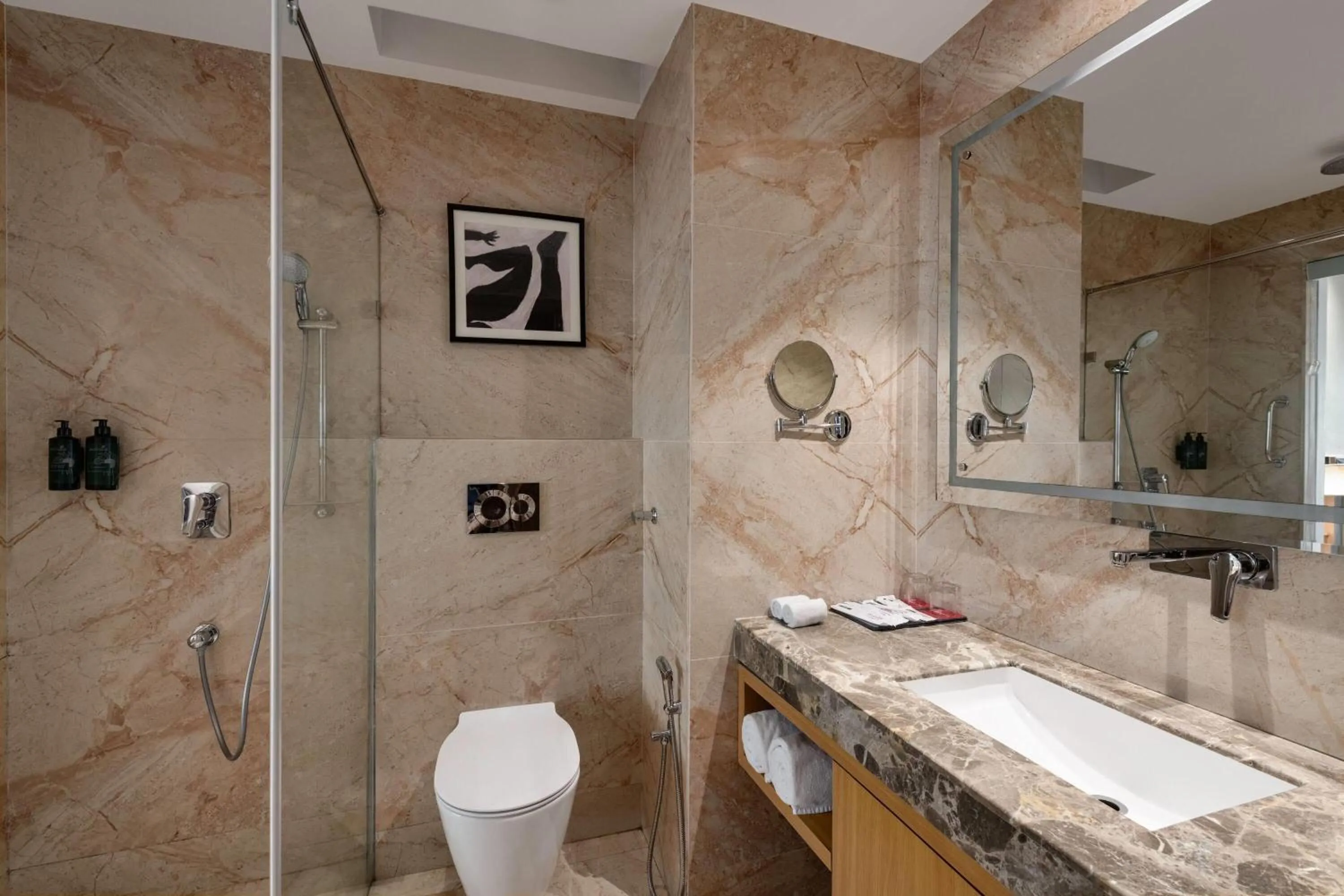 Bathroom in Ramada by Wyndham Katra Station Road