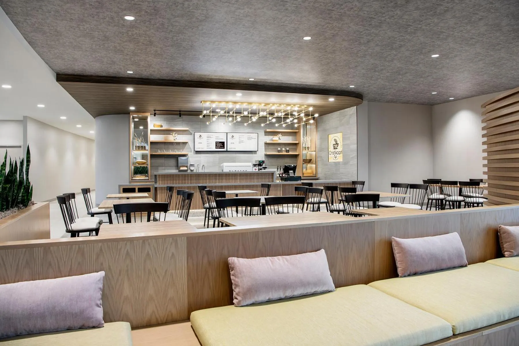 Dining area in Wyndham Garden Winnipeg Airport