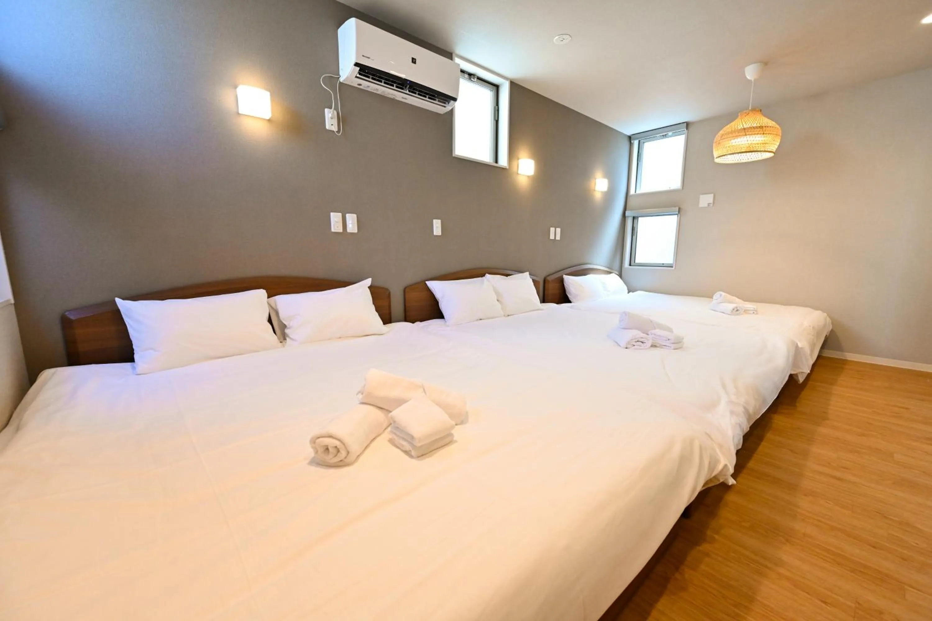 Bed in Hotel AZUMA SEE