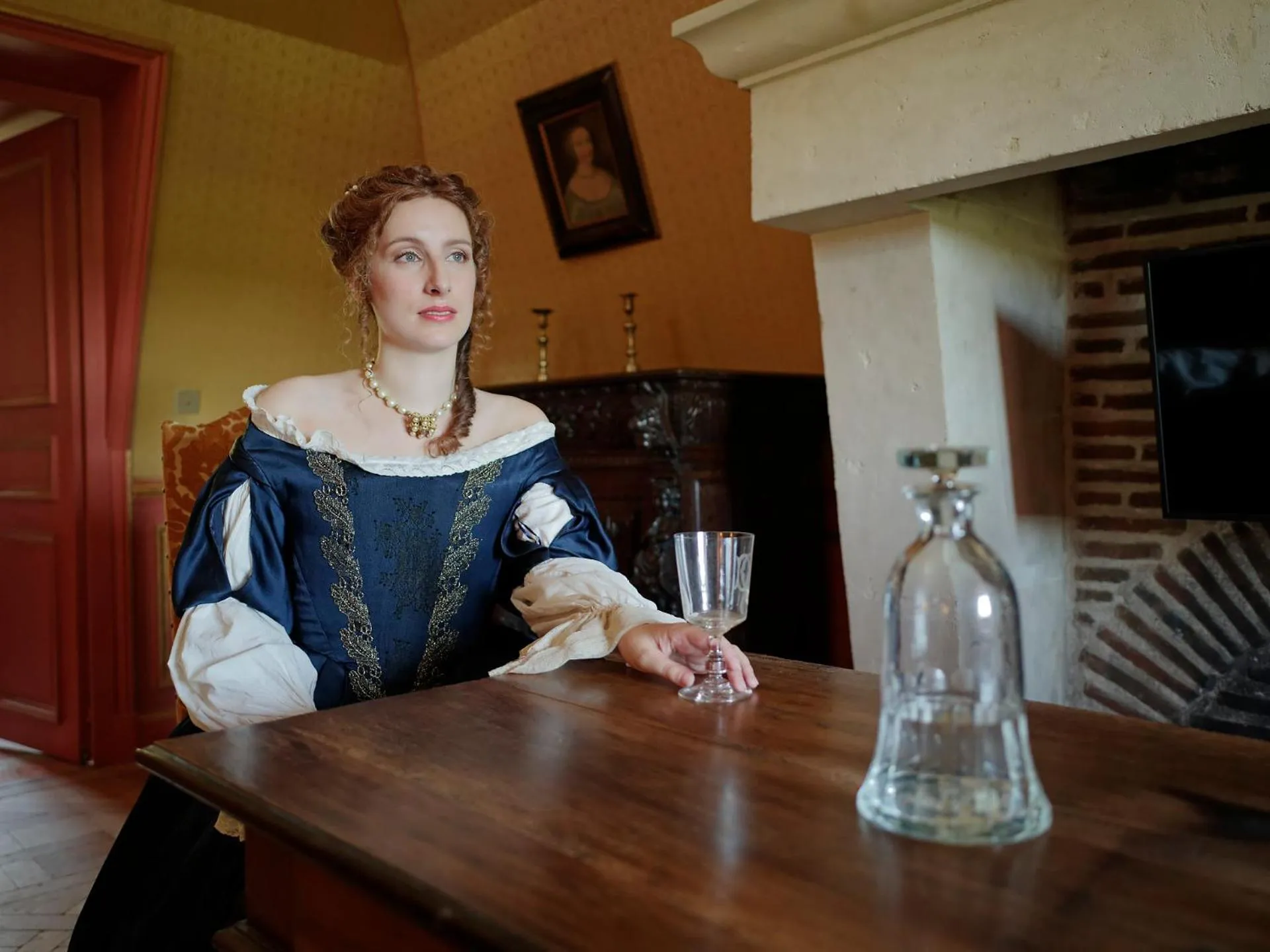 Seating area in Relais & Château Louise de La Vallière