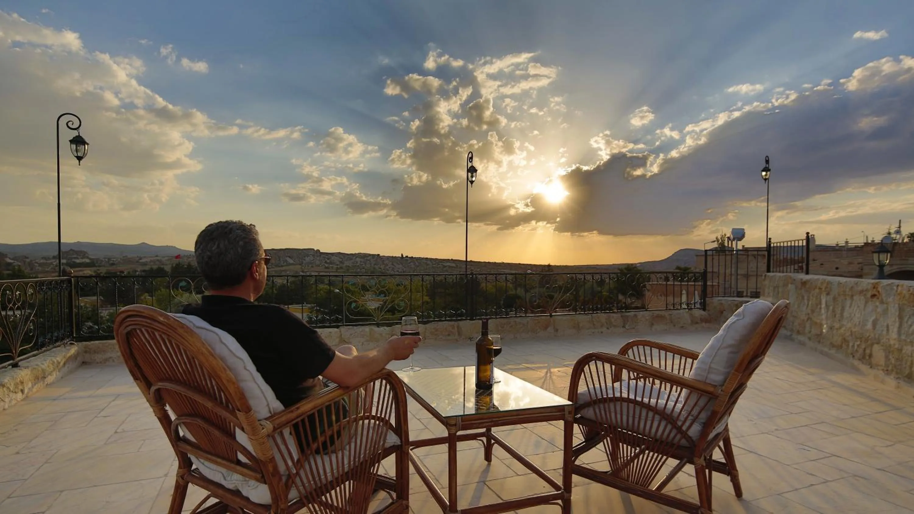 People in Golden Cave Suites