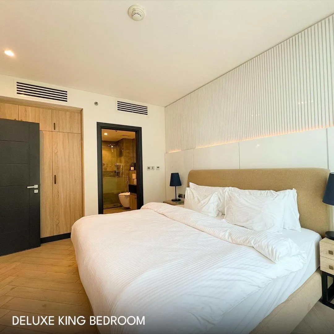 Bed in Royal Mansoura Residence Hotel