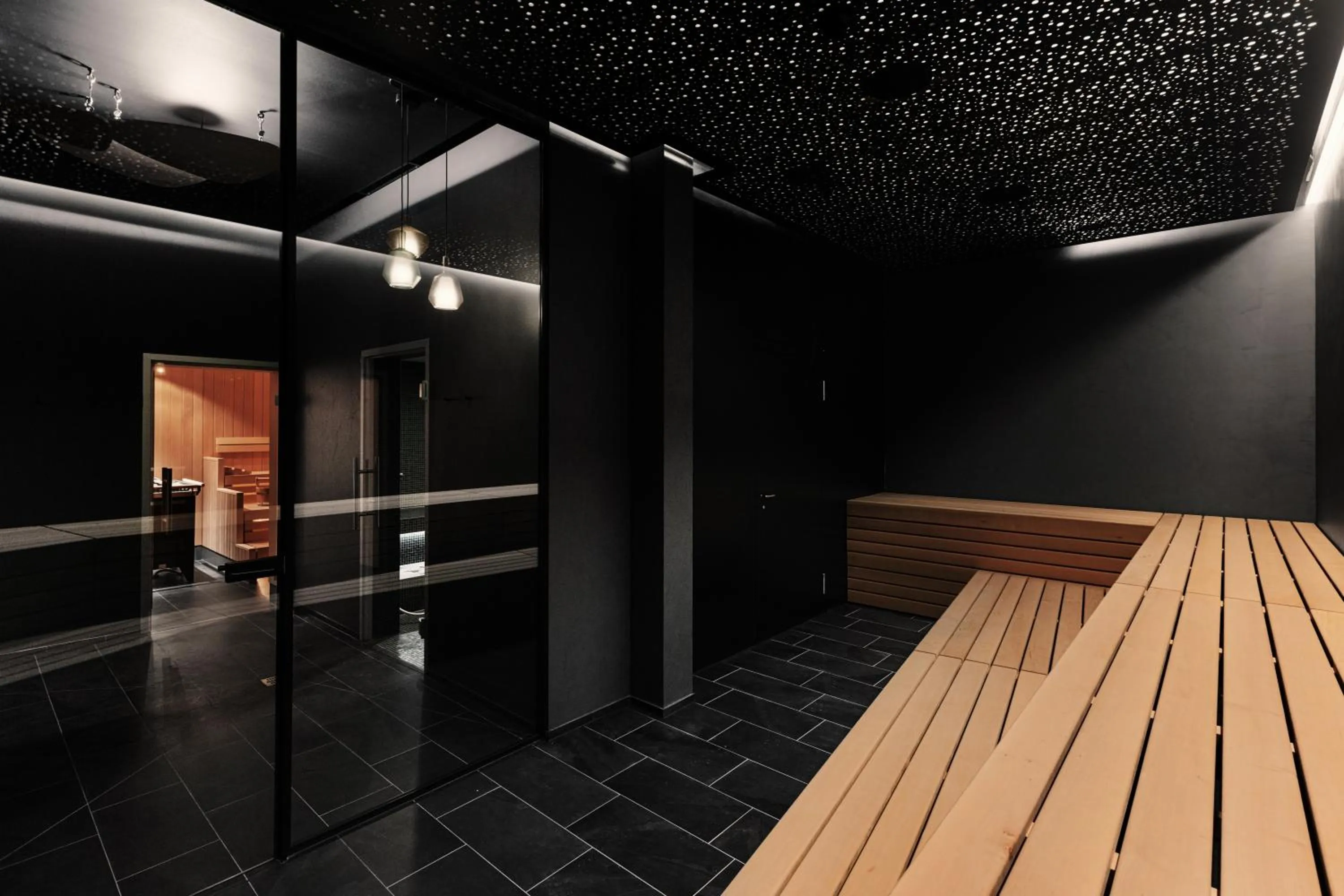 Sauna in AVES Hotel&Apartment Arosa