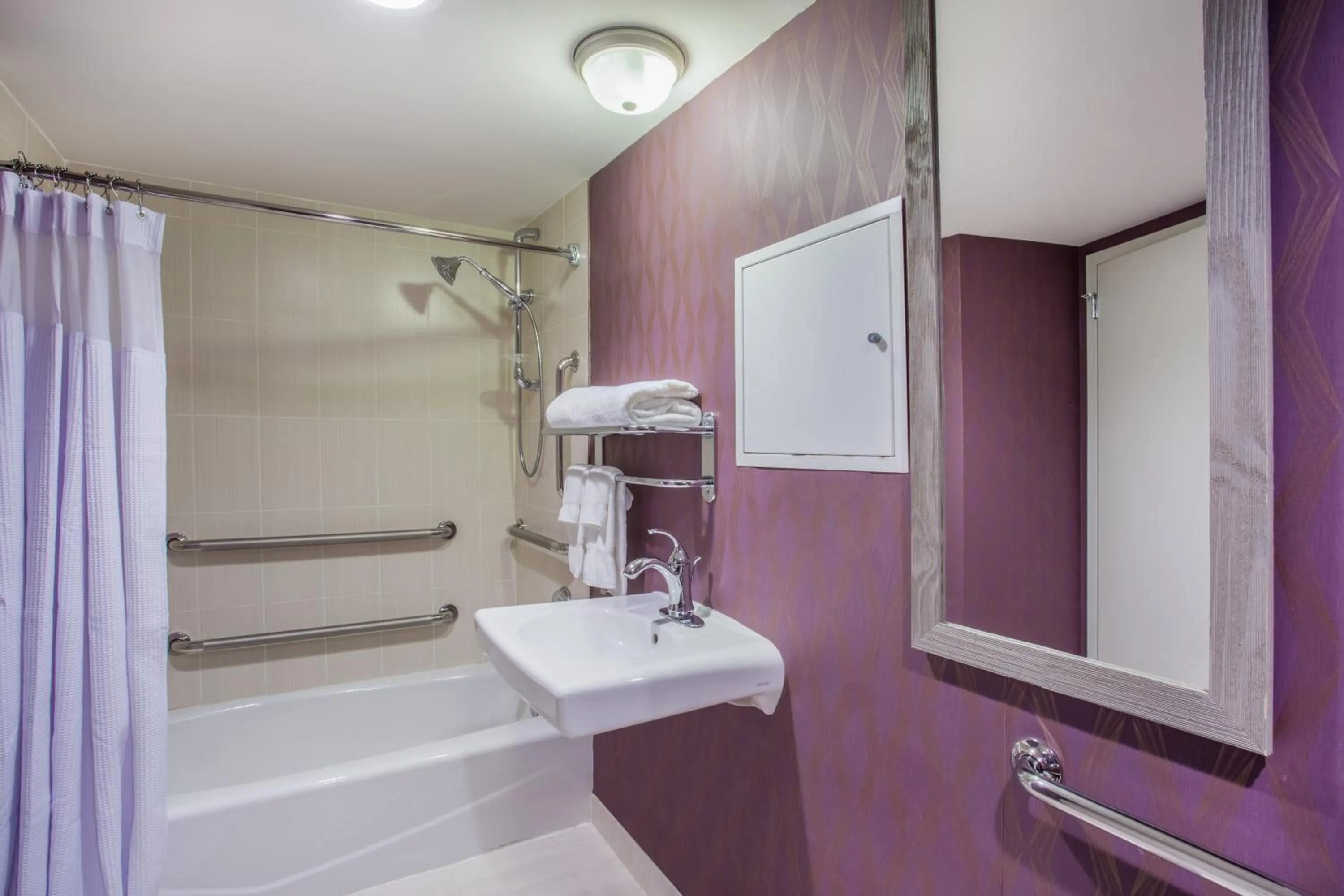 Bathroom in Crowne Plaza Saddle Brook by IHG