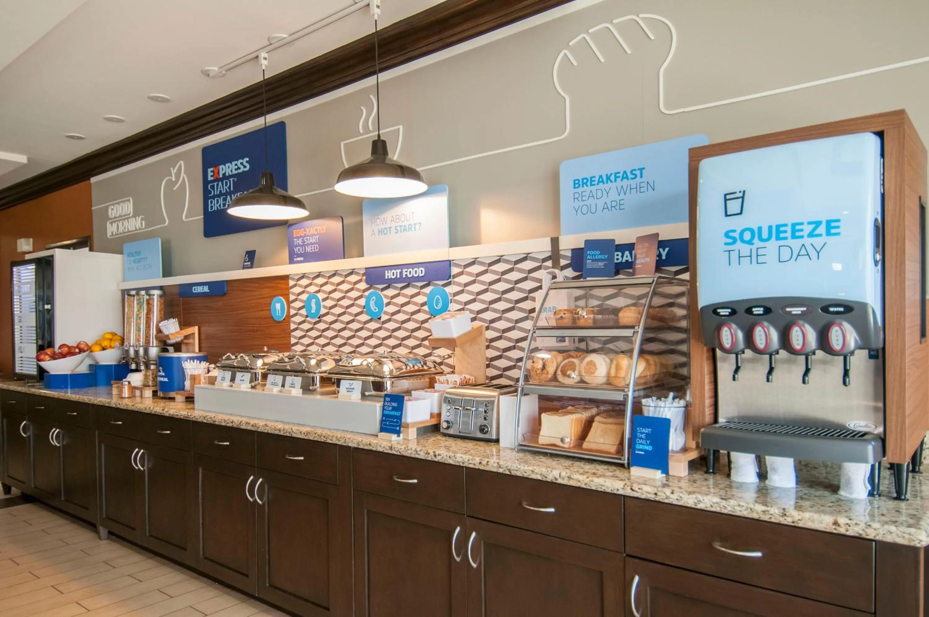 Breakfast in Holiday Inn Express & Suites San Antonio Frost Bank Center by IHG