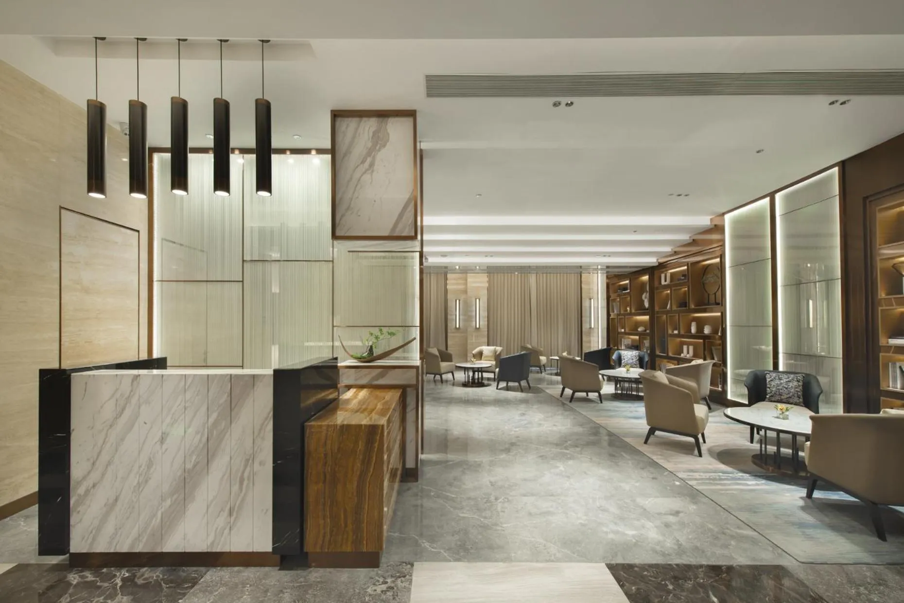 Seating area in Oakwood Residence Foshan